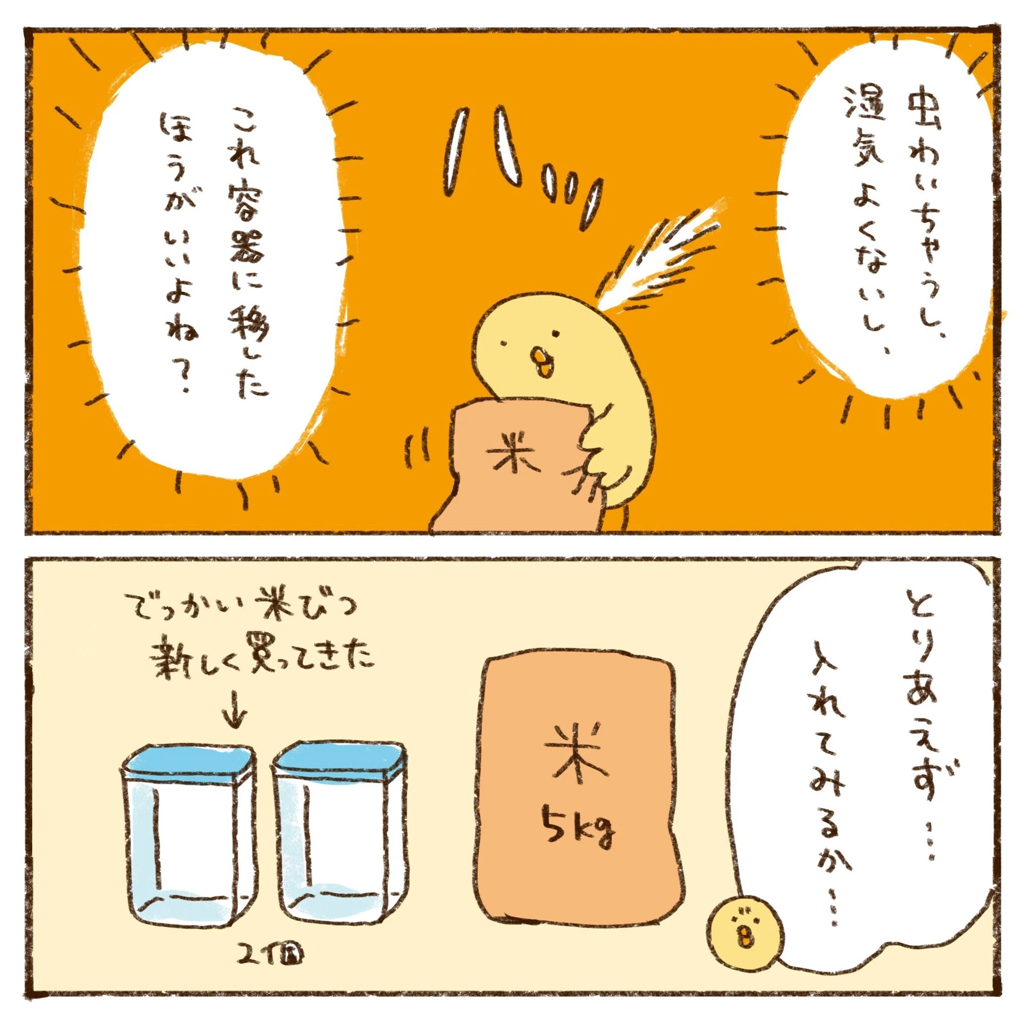 同時に25kgのお米が届いた話｜さとう もぐも（mogumo sato）