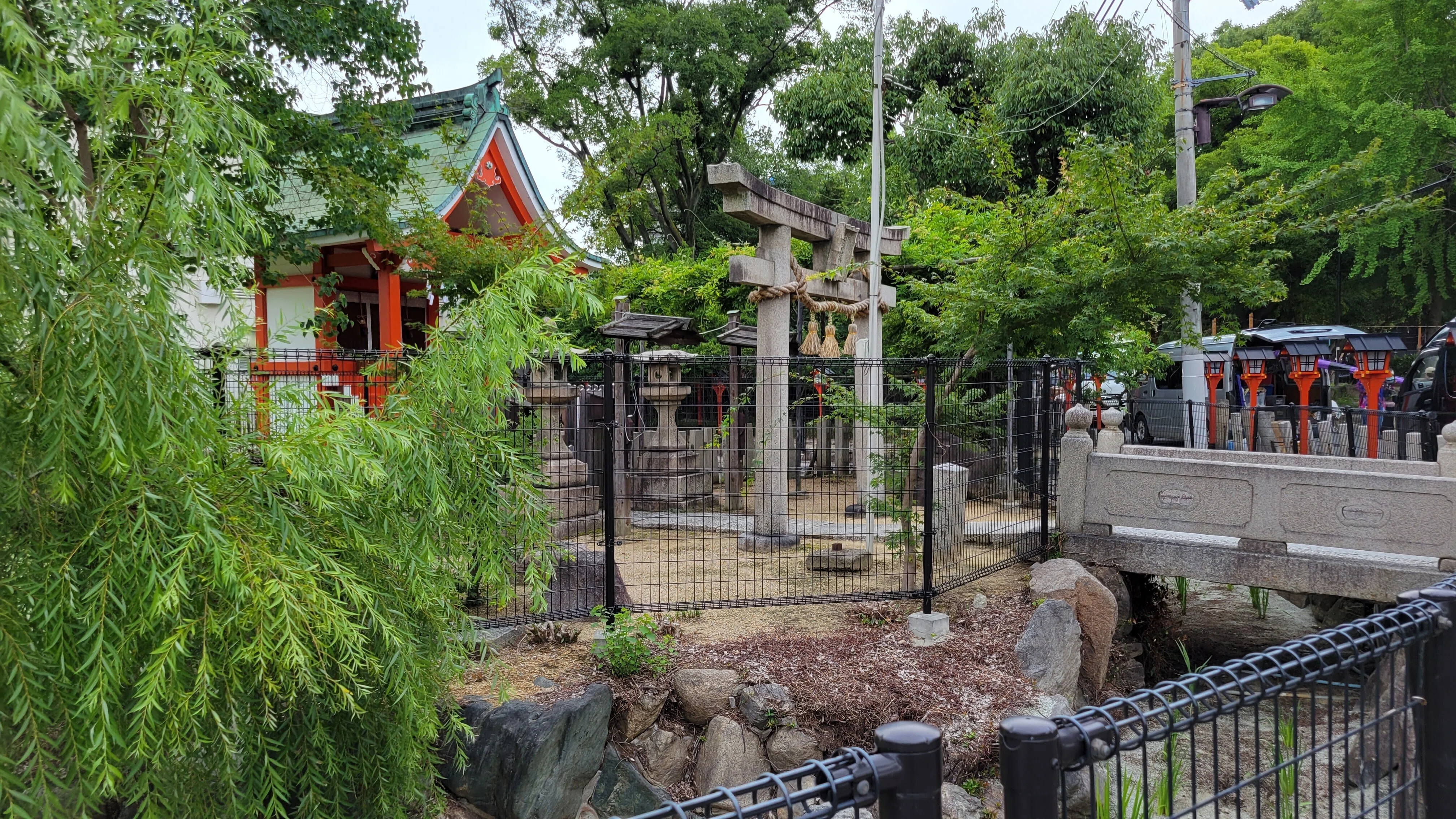 大阪・杭全神社(くまたじんじゃ) 夏まつり準備｜藤井 靜子