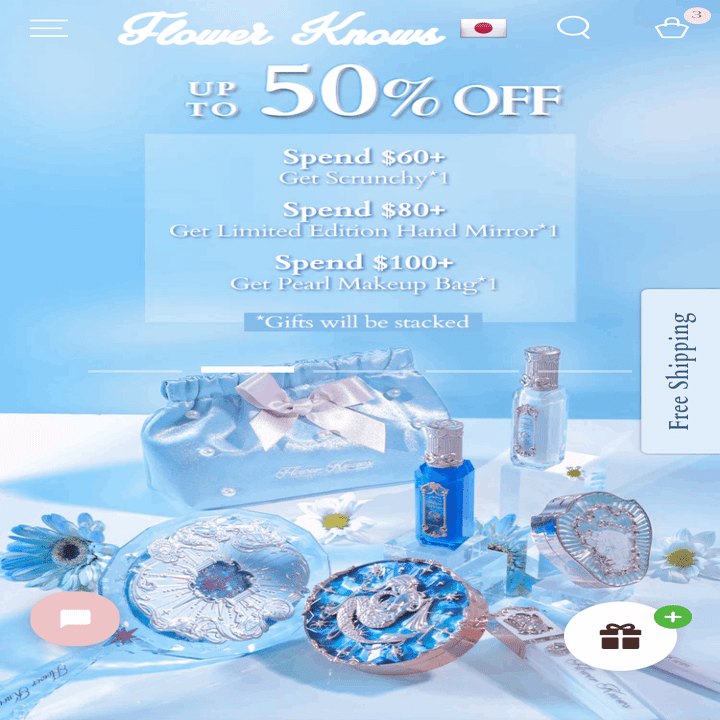 【翌日発送】フラワーノーズ新作！爽やかなブルー系コスメ8点セット登場✨ 翌日発送】フラワーノーズ新作！爽やかなブルー系コスメ8点セット登場