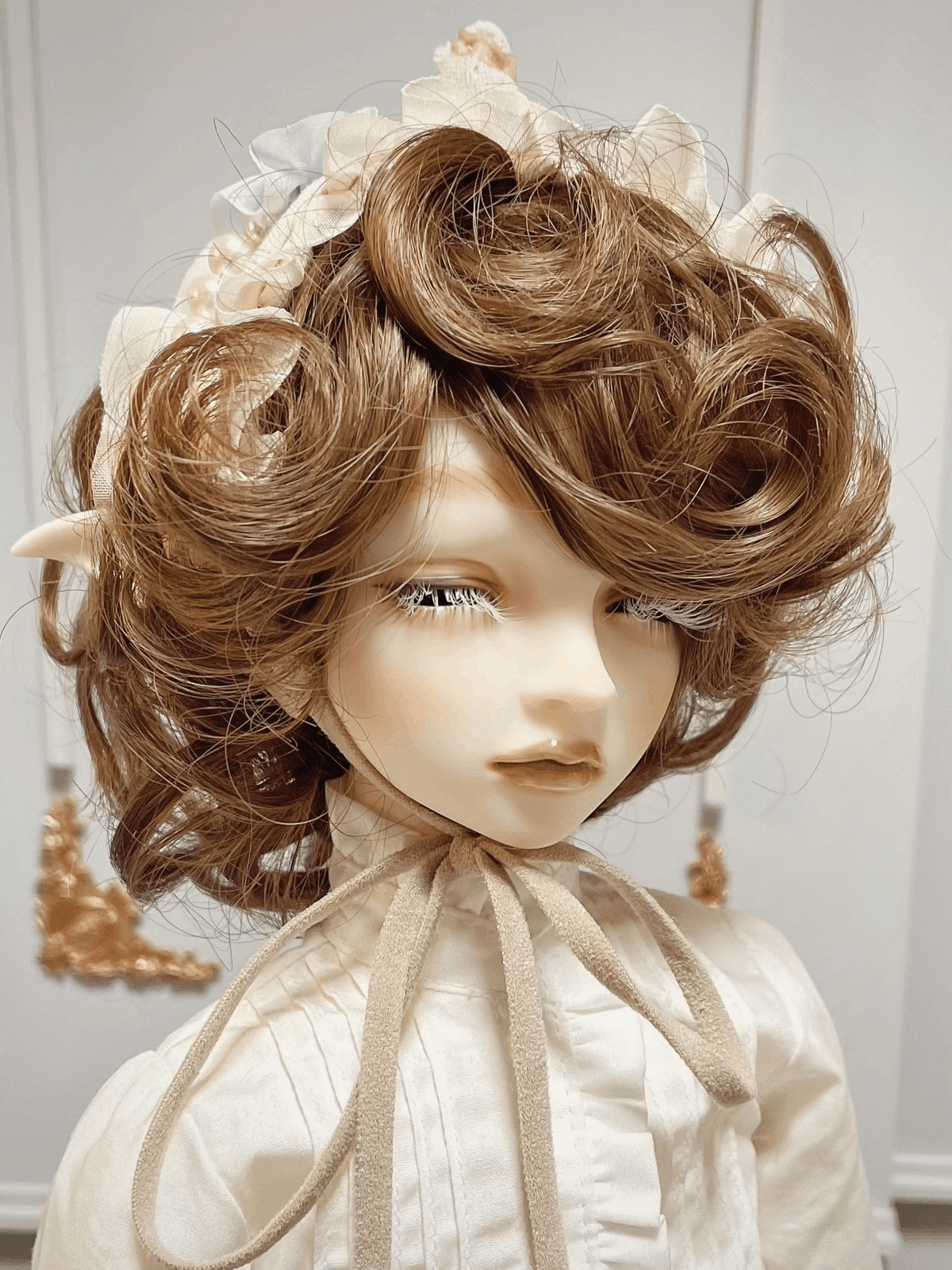 ☆アップルドールっぽい顔の人形/ハンドメイド作品/効果的な
