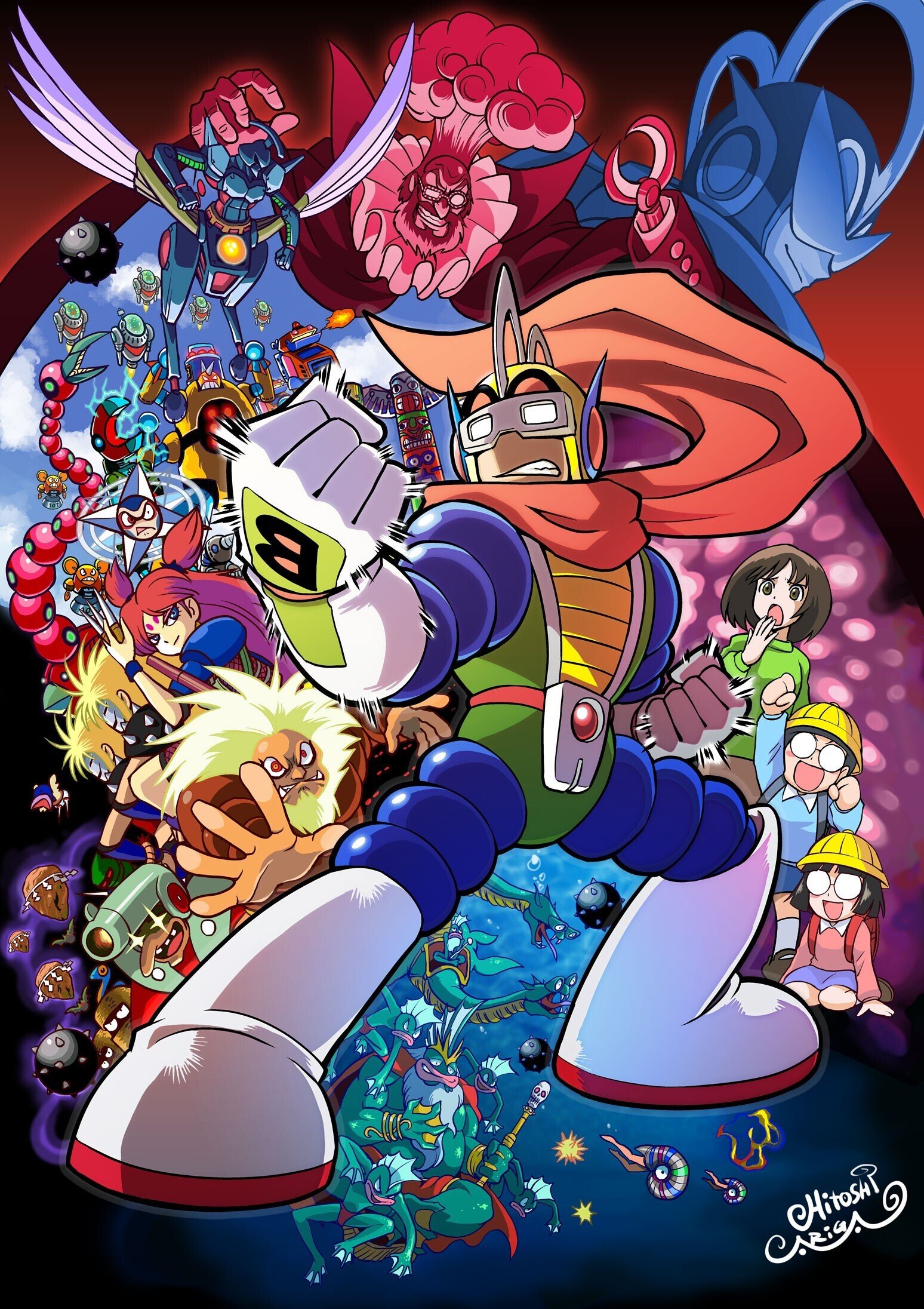 超絶倫人ベラボーマン　B1サイズ ポスター　新品未開封品 超絶倫人ベラボーマン｜ありがひとし