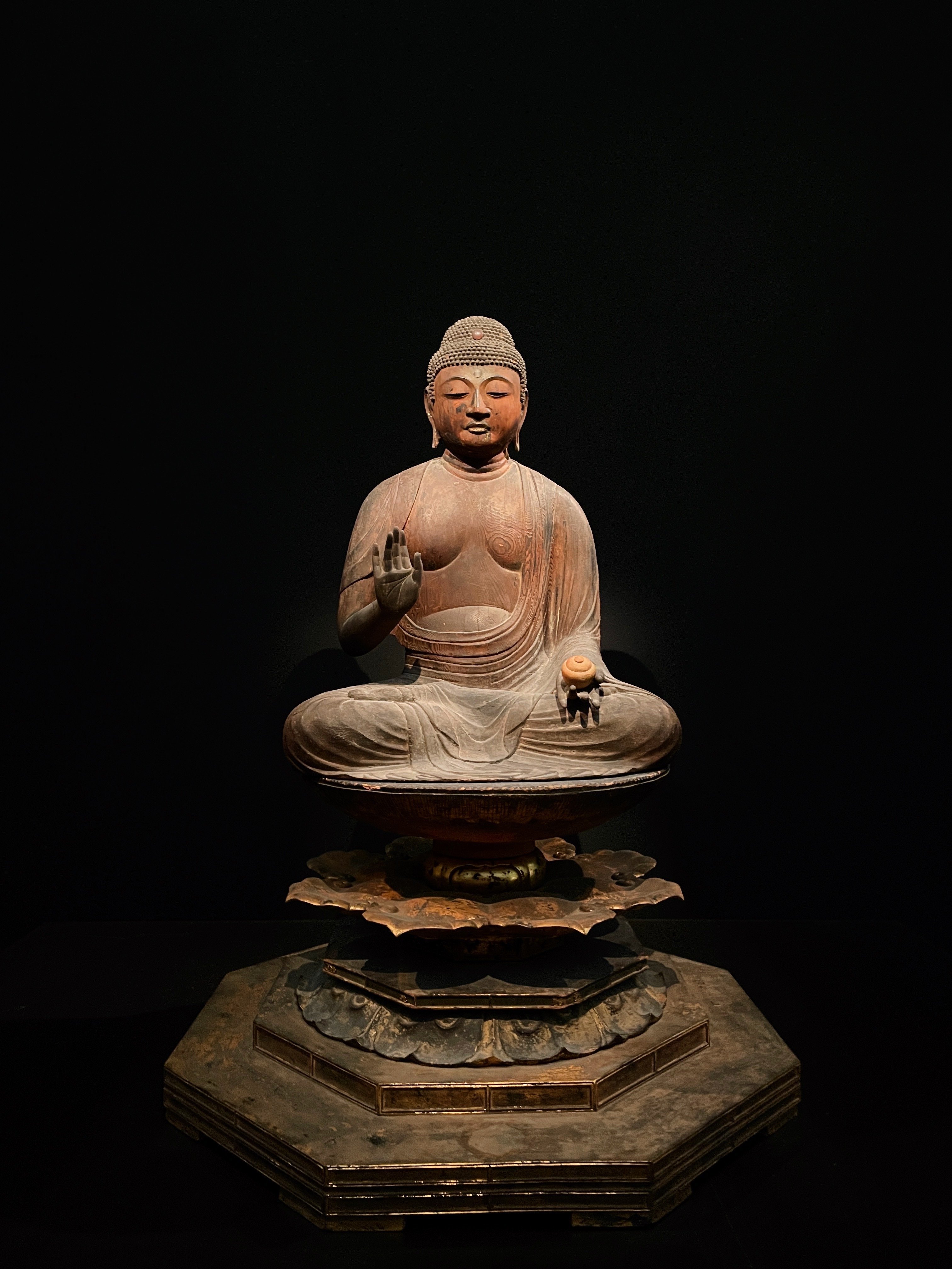 ◎古美術 庵々◎時代物 釈迦苦行像◎アンチモニー◎寺出物江戸