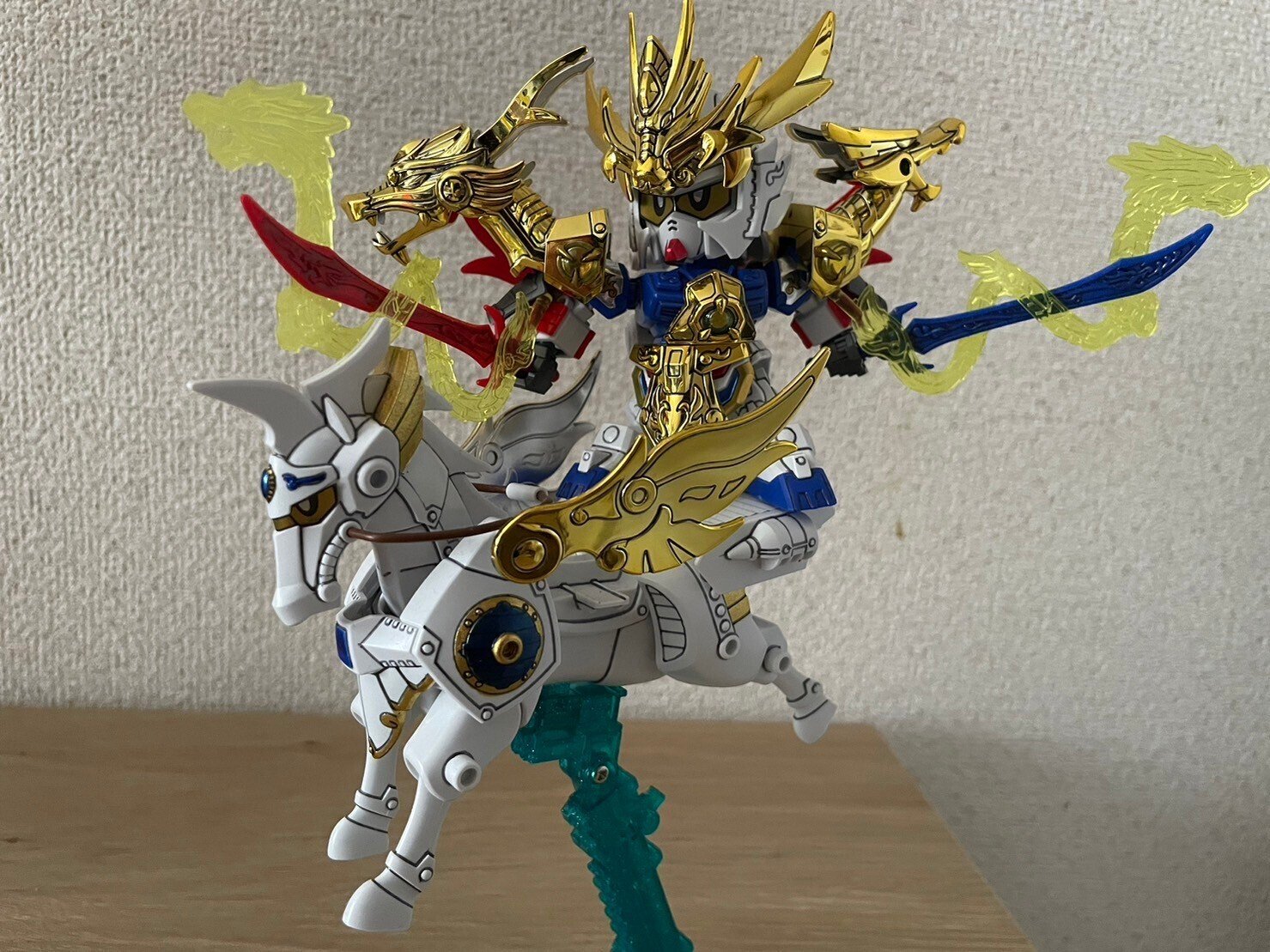 バンダイ BB戦士 三国伝 翔烈帝 劉備ガンダム 龍輝宝 的廬