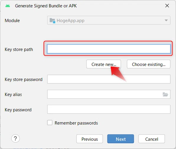 [FlutterFlow] Generating a Keystore in Android Studio: Google ...