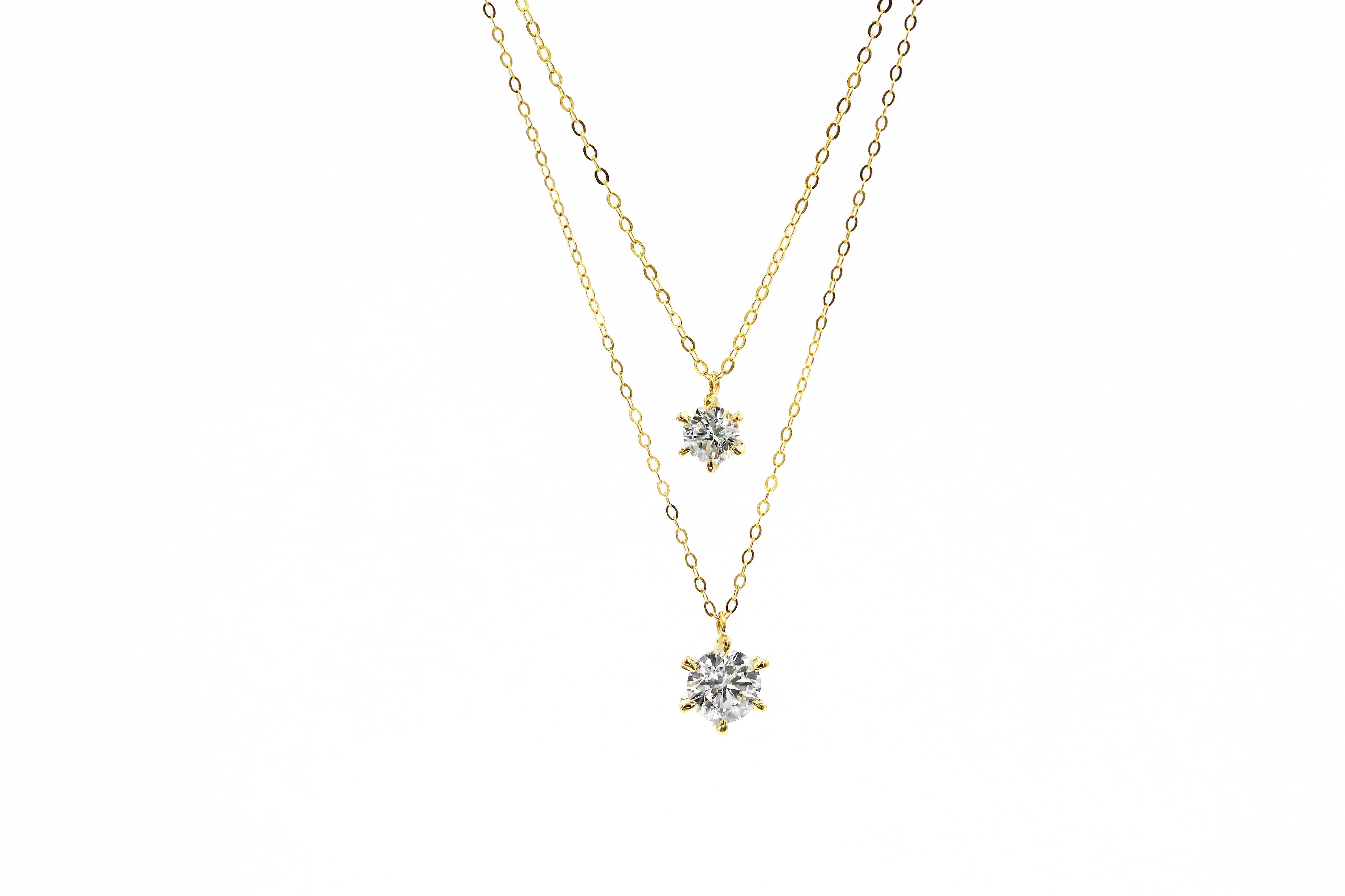 出品は3/23まで!天然ダイヤモンドネックレス 1.0ct K24 出品は3/23まで!天然ダイヤモンドネックレス 1.0ct K24
