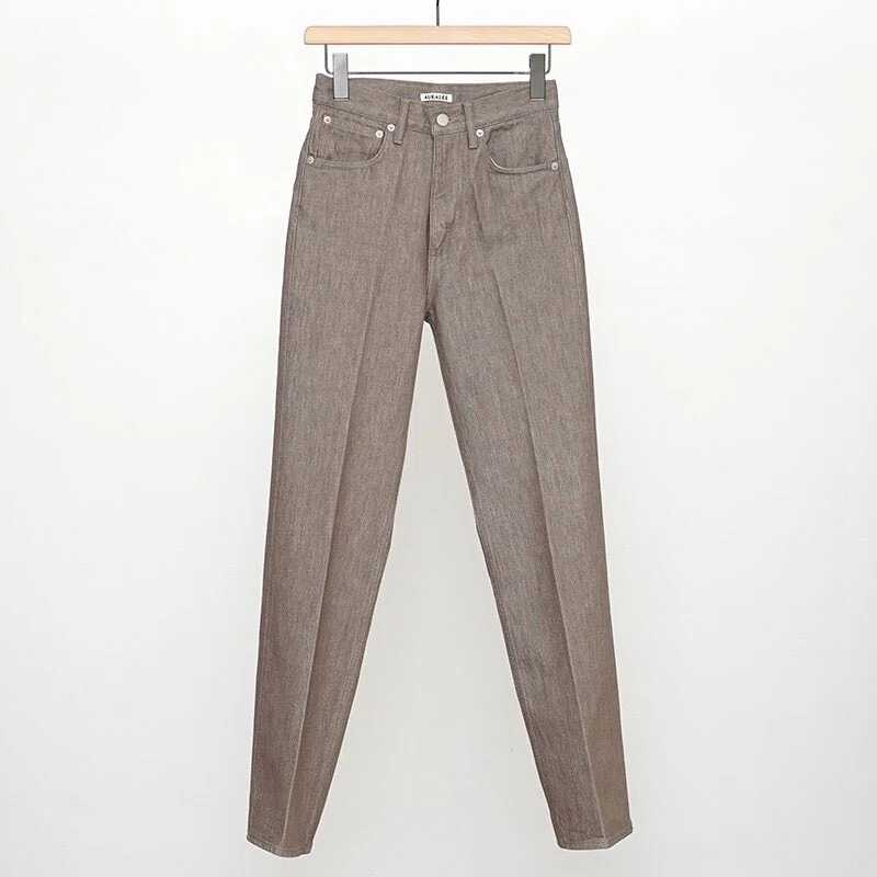 AURALEE】23AWデリバリースタートHARD TWIST BROWN DENIM 5P PANTS 