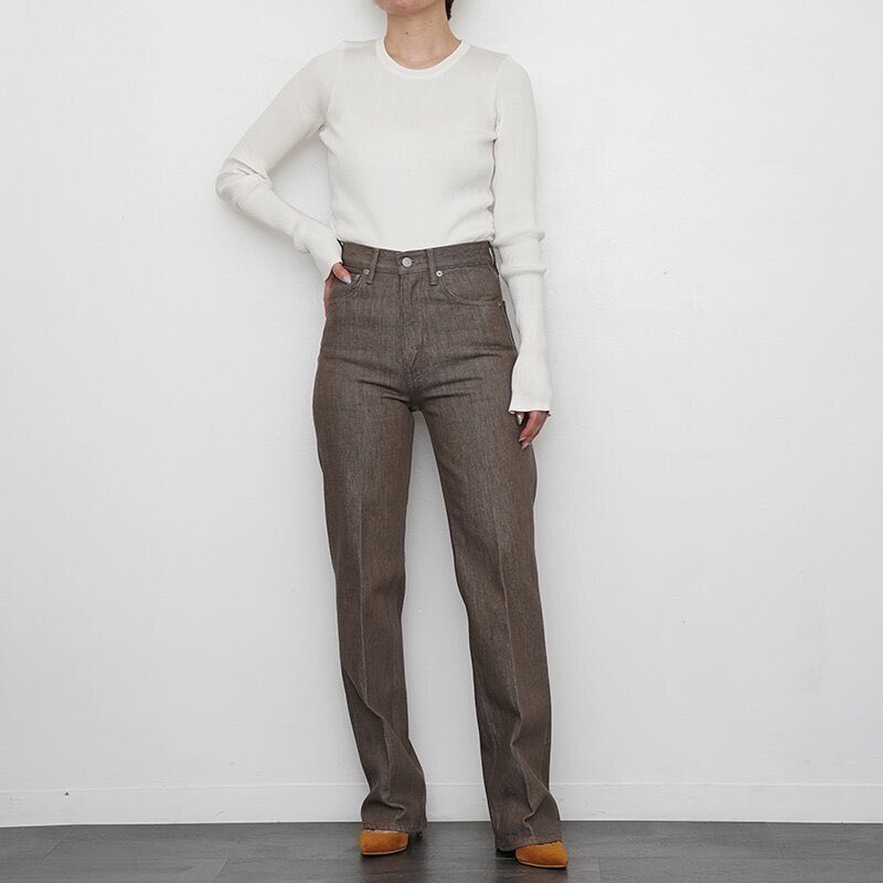 AURALEE】23AWデリバリースタートHARD TWIST BROWN DENIM 5P