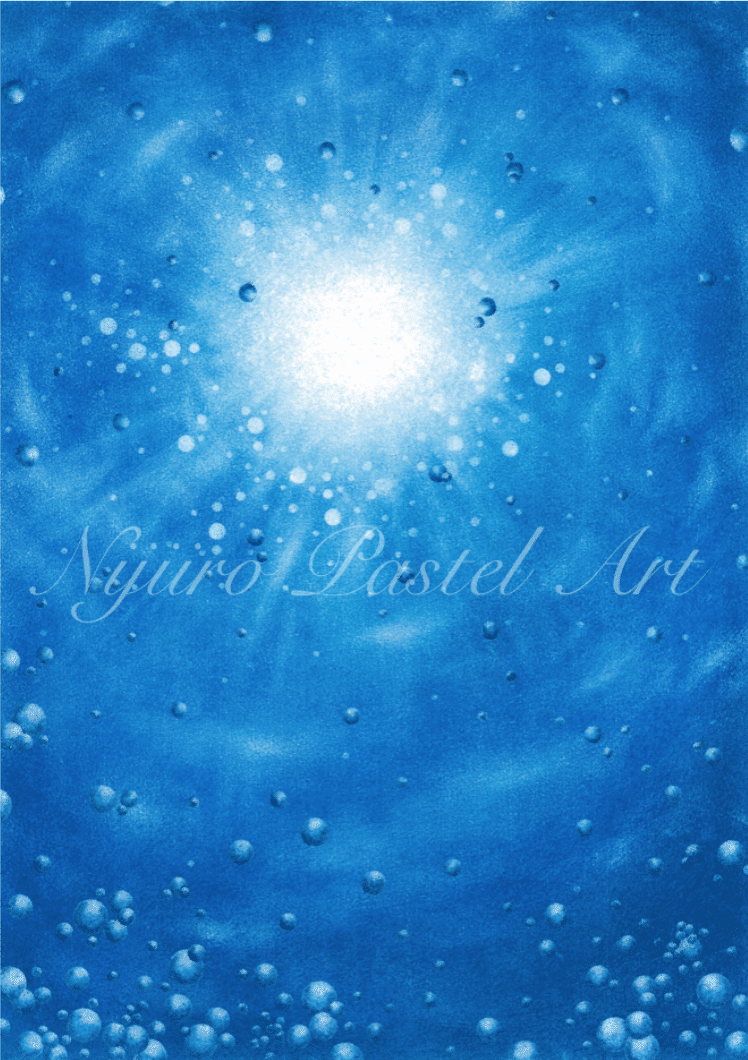 パステルアート 「海に射す光」｜KAORI