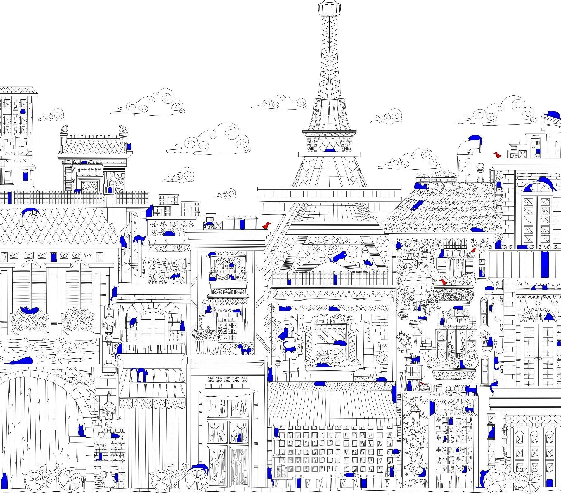 Cats Hidden in Paris】パリの街角で猫を見つけた｜sae