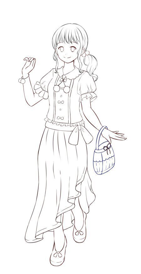 創作【さわやかなゆめ】手描きイラスト 下絵付き ゆめかわ女の子のざっくりメイキング｜ふたばミサキ(雑記ブロガー)