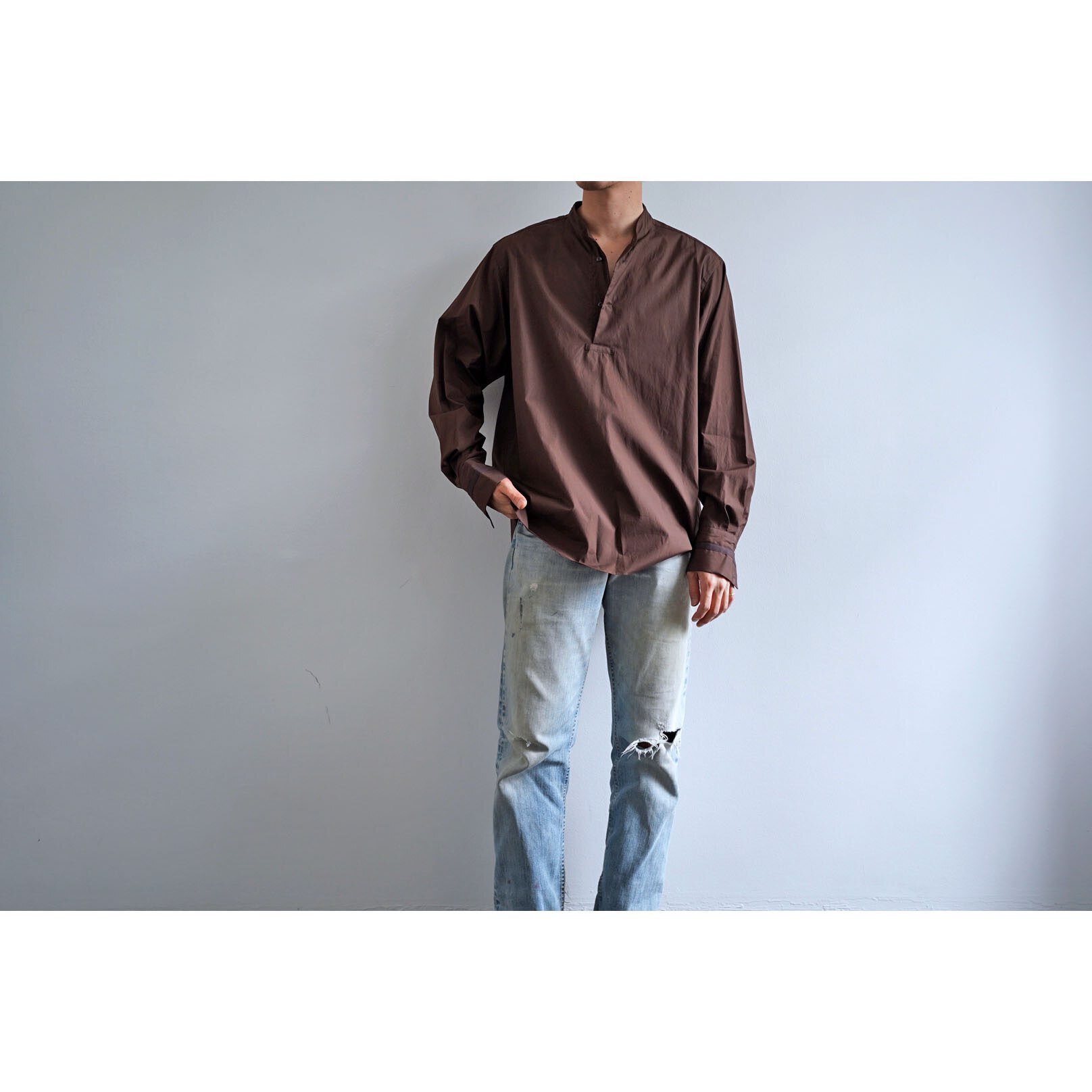 23AW NICENESS GLASCOCK デタッチャブルカラーラガーシャツ NICENESS(ナイスネス) 