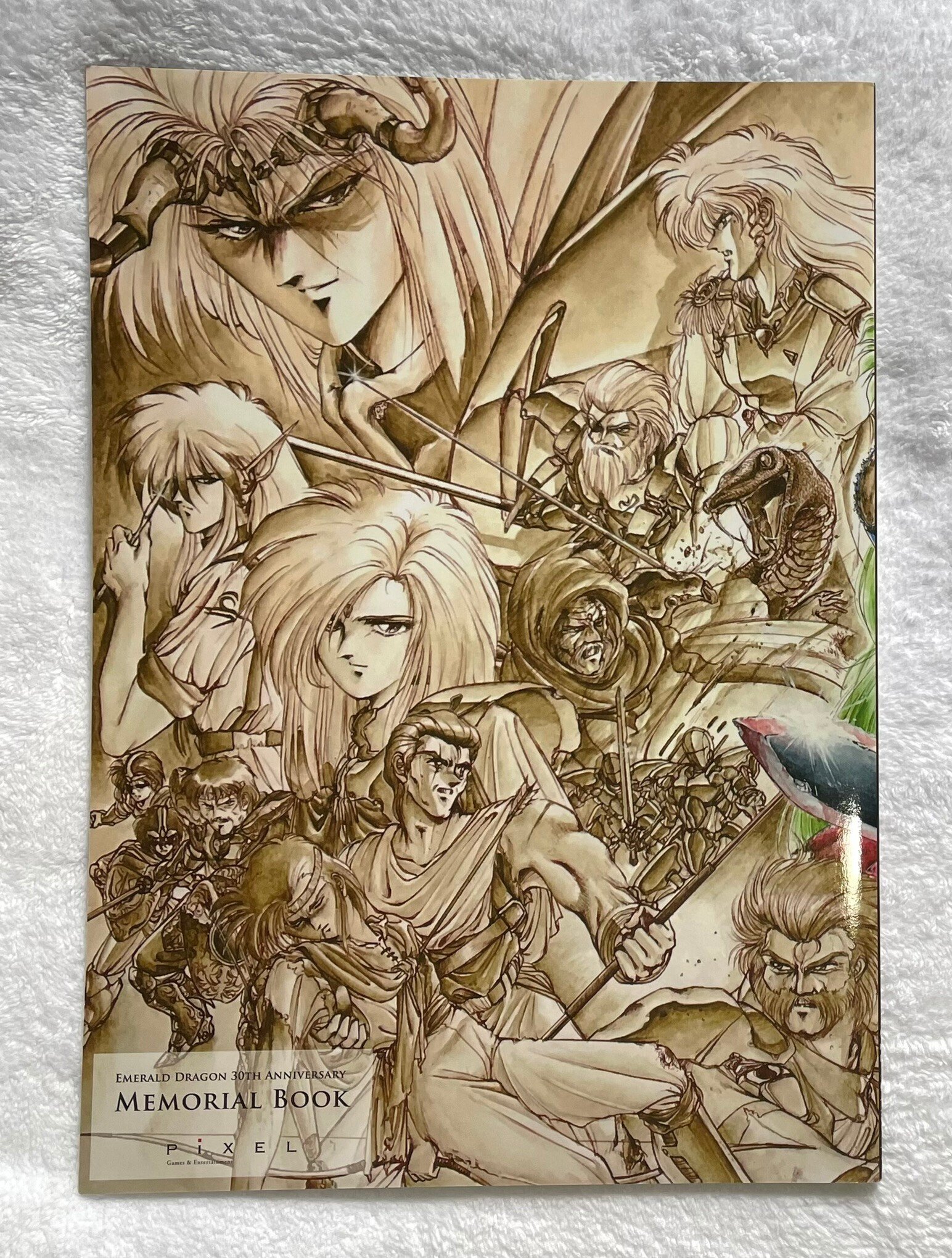 エメラルドドラゴン　直筆サイン 設定画集 エメドラ30周年目メモリアルブック｜ぐっち