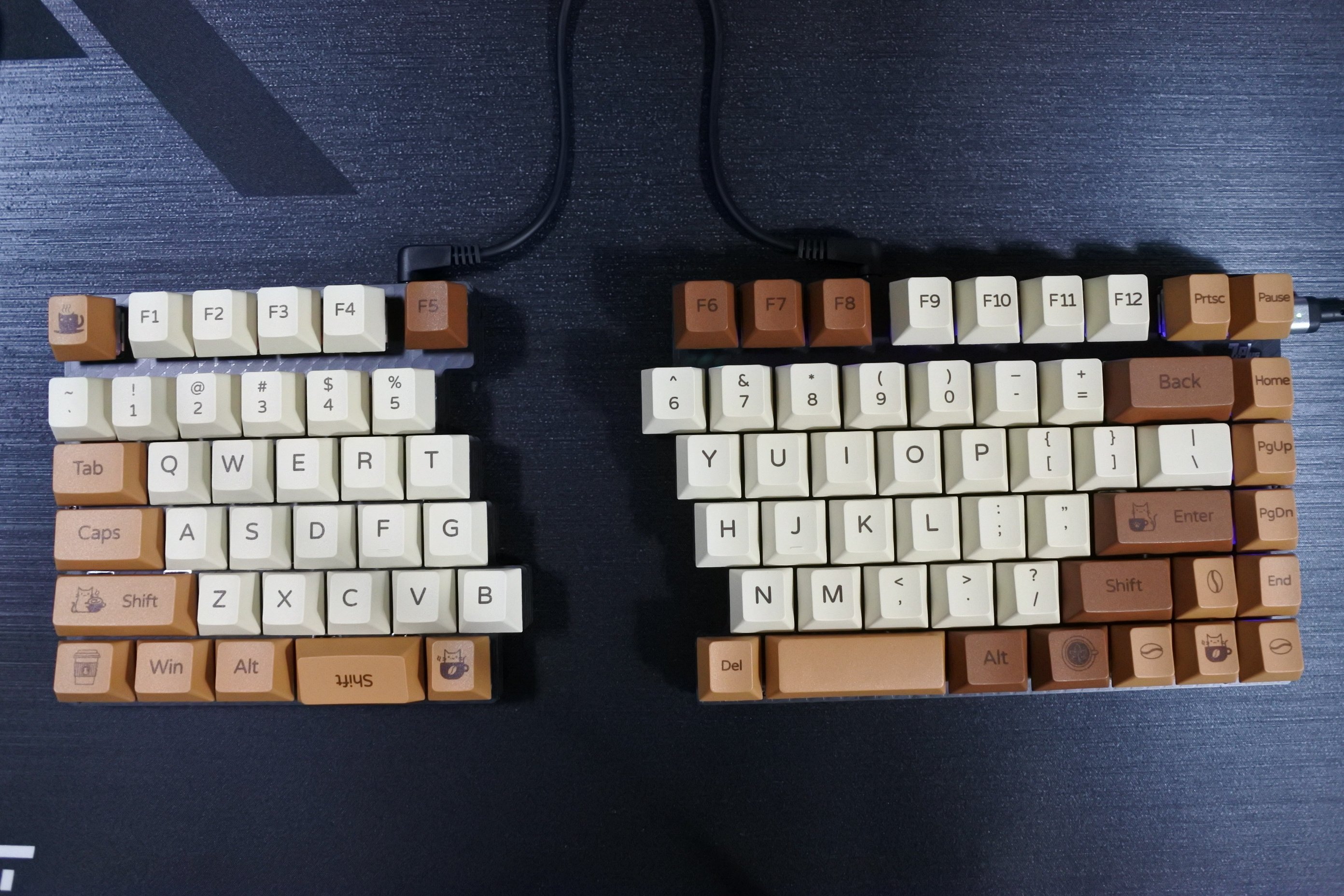 左右分離型のキーボード（7sPlus）を作った｜はむす太