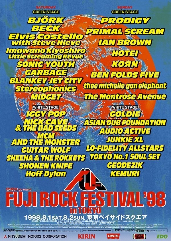 FUJI ROCK FESTIVALで思い出すこと｜ウクモリ ヒロオ