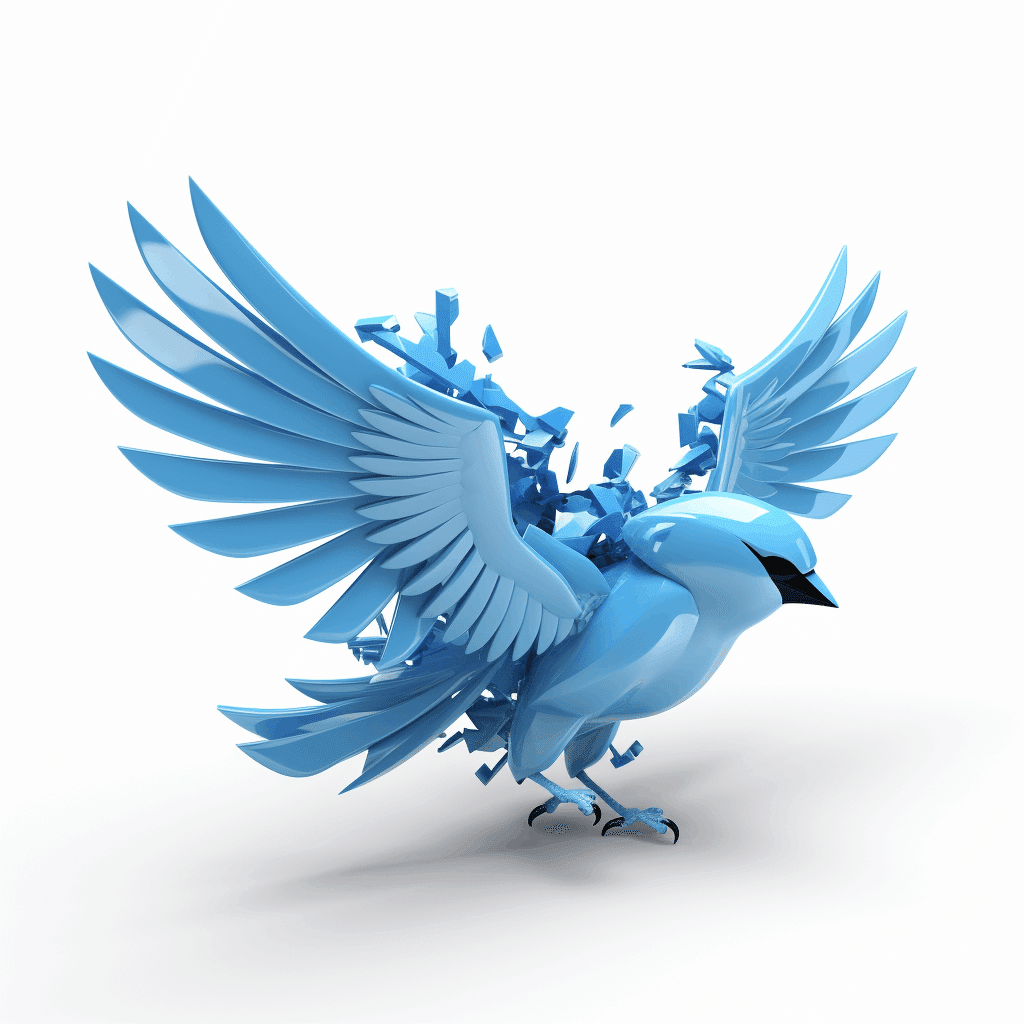 Xと青い鳥を合成してみた：Midjourney｜841