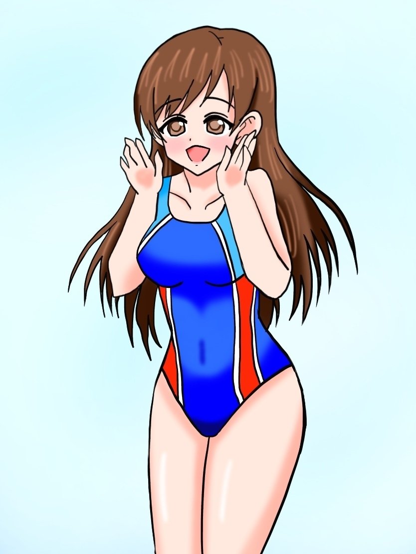 新田美波 競泳水着 二次元 ７月２７日はデレマスの１９才の女神系アイドル新田美波の誕生日｜絵描きの冒険者KATOSAN