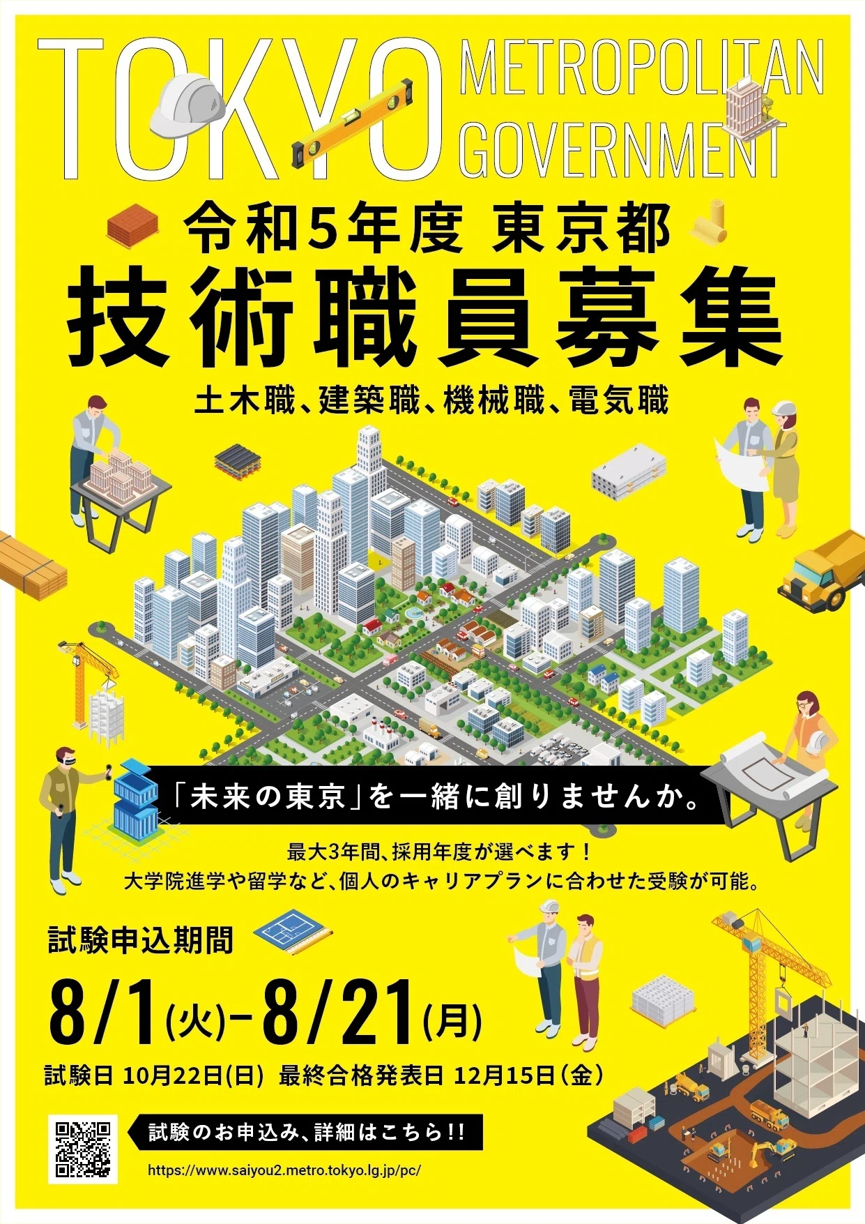 東京都職員Ⅰ類B（一般方式）第2回（土木、建築、機械、電気） 採用