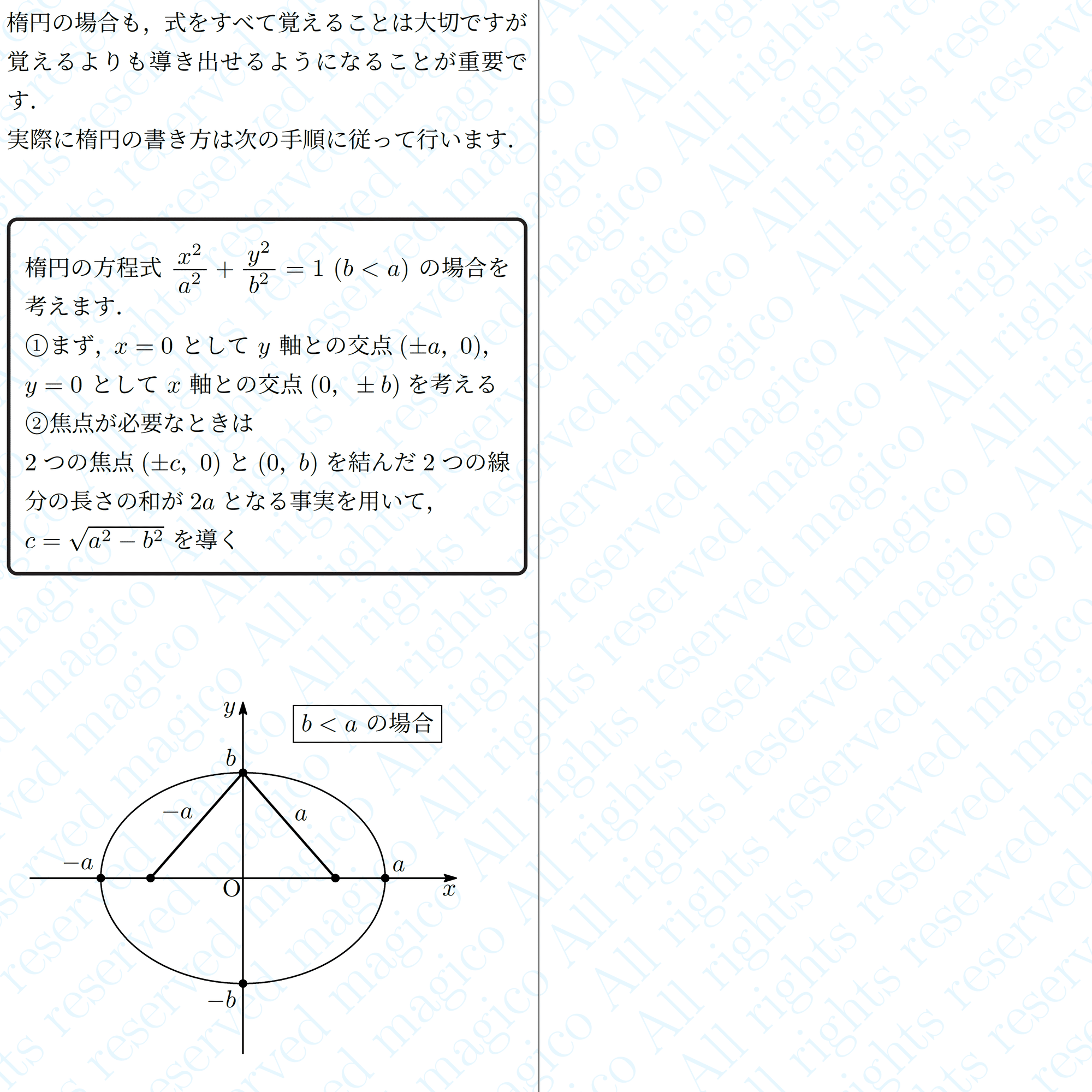 数学】楕円の定義とその周辺｜magico