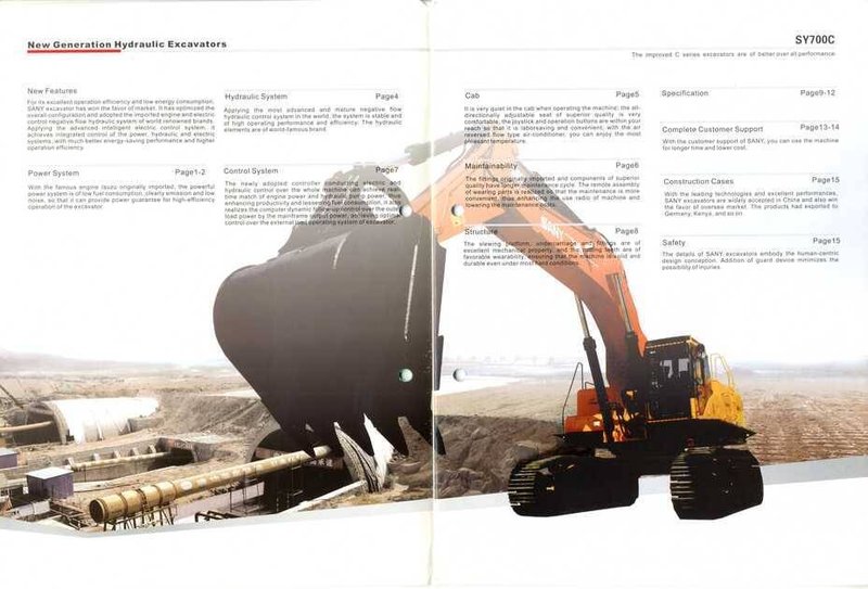 三一重机有限公司 New Generation Hydraulic Excavator SY700