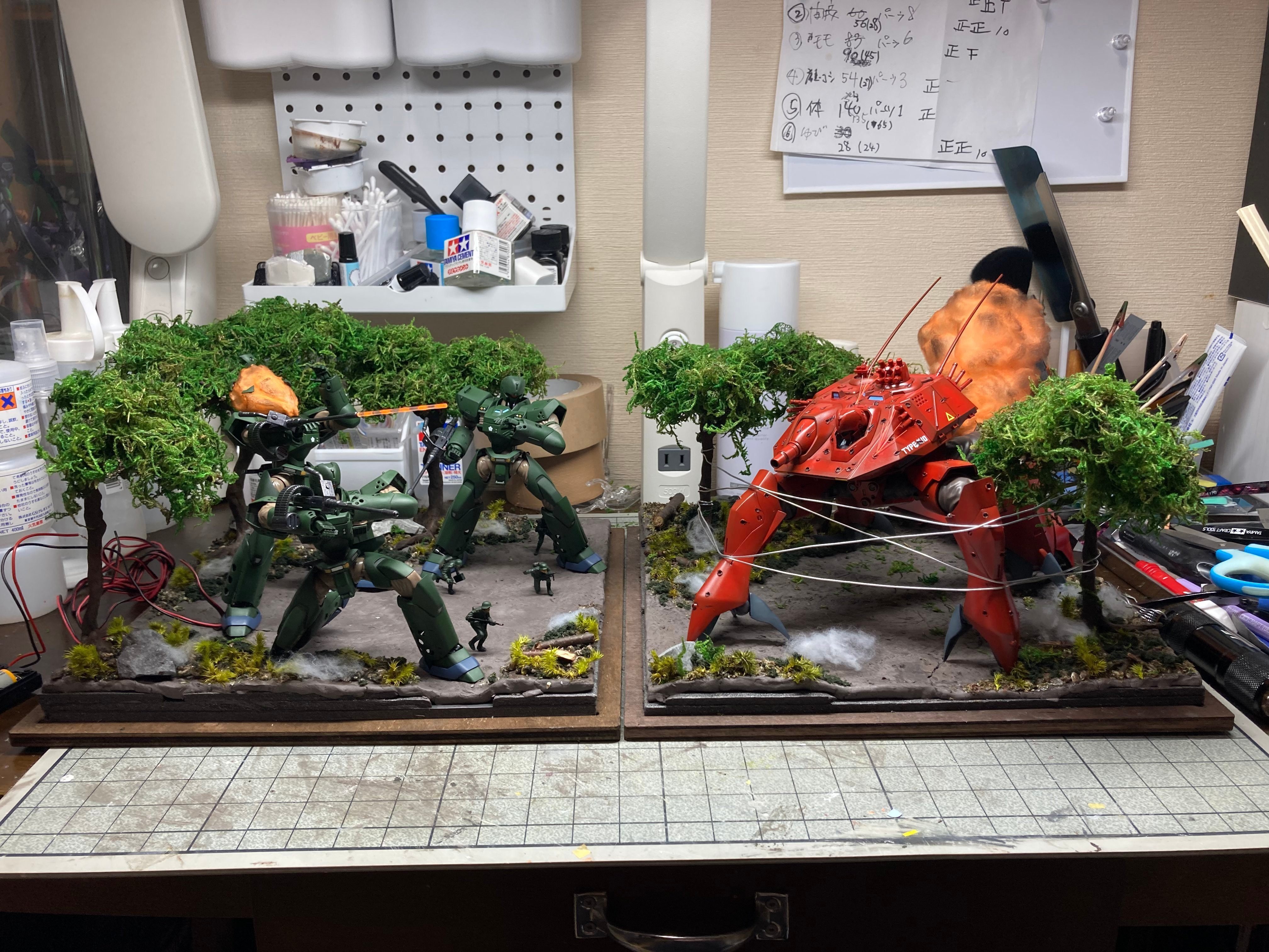 パトレイバージオラマ：ヘヴィアーマー製作記7｜ririwo