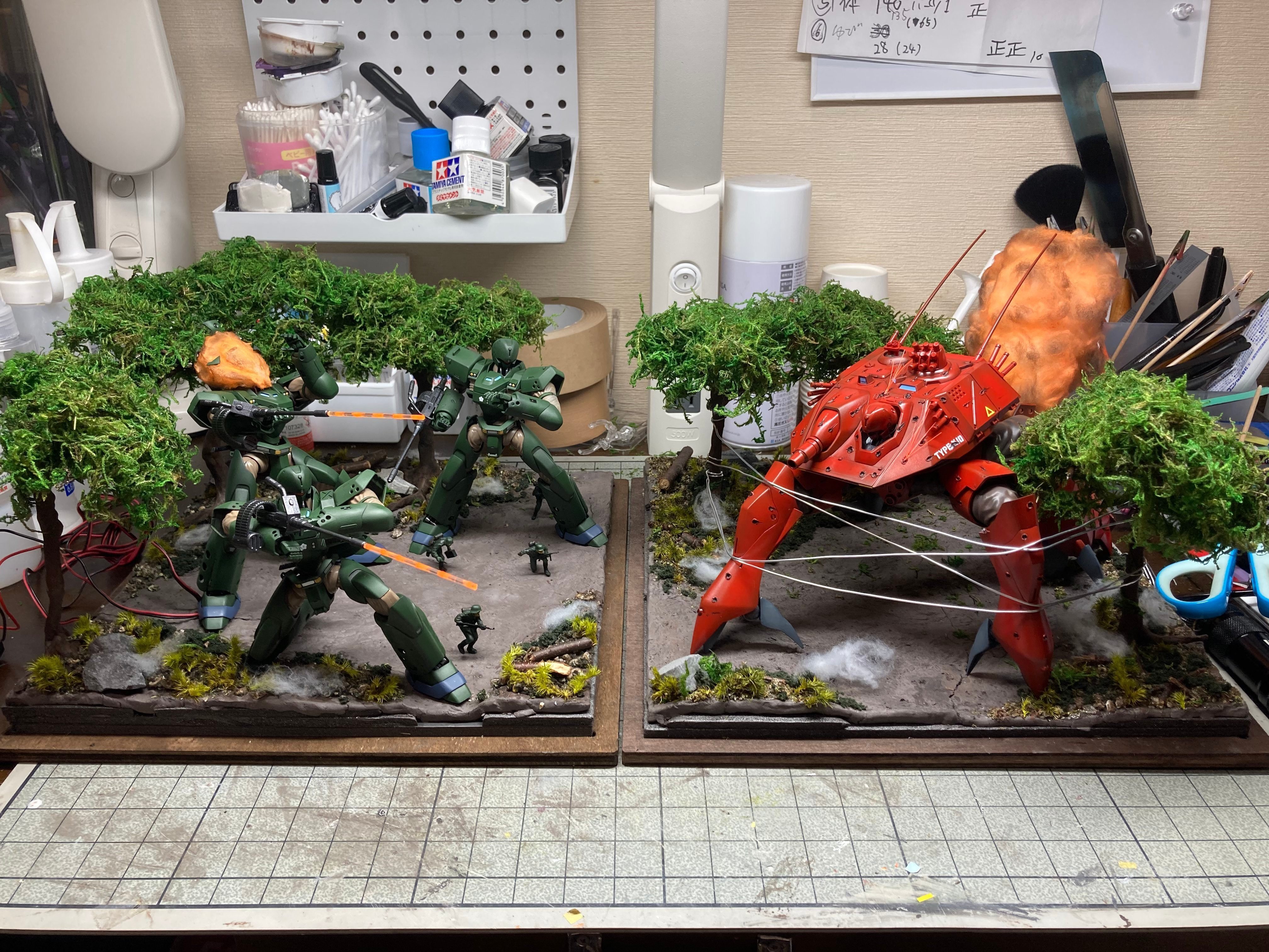 パトレイバージオラマ：ヘヴィアーマー製作記7｜ririwo