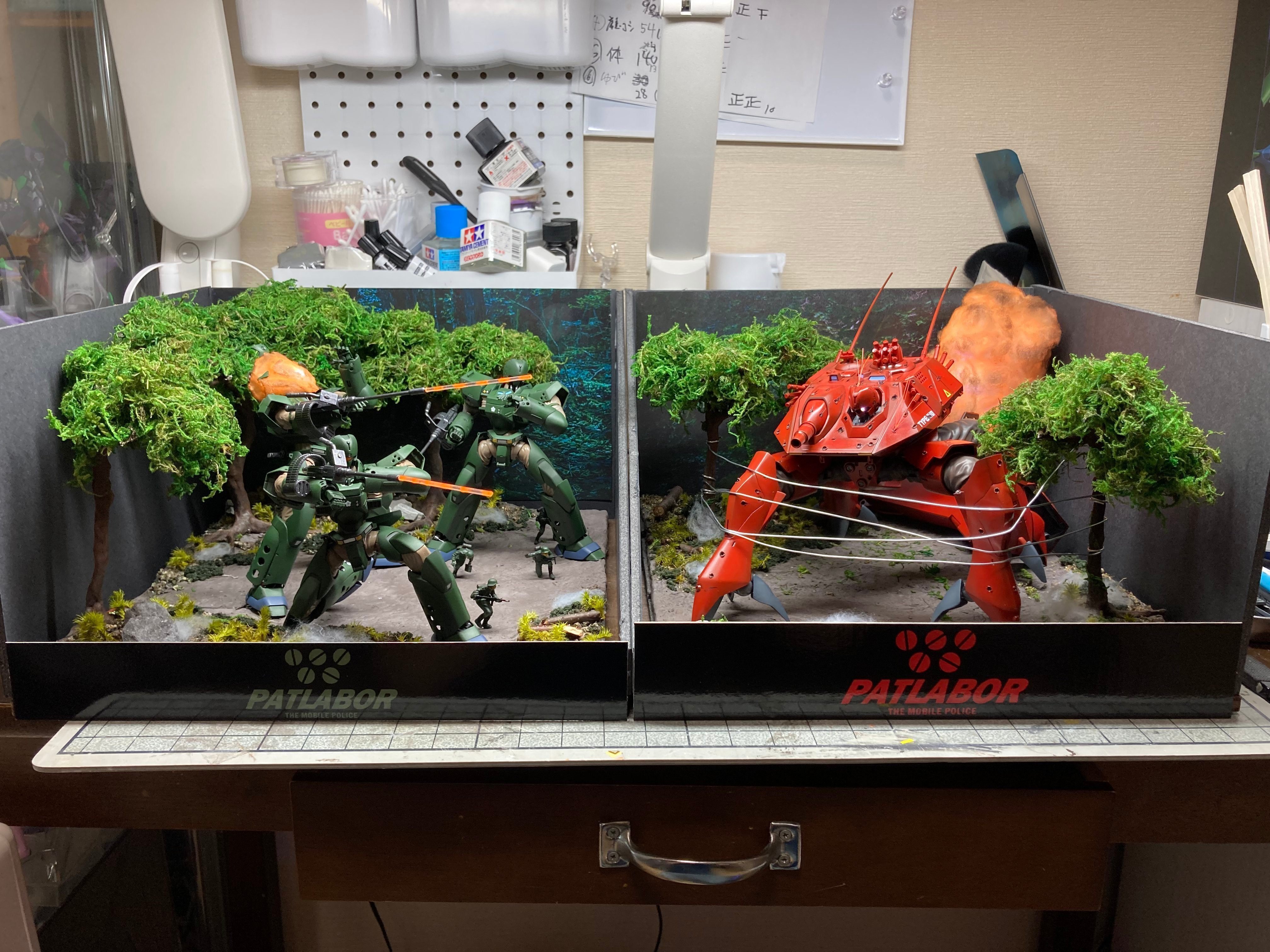 パトレイバージオラマ：ヘヴィアーマー製作記7｜ririwo