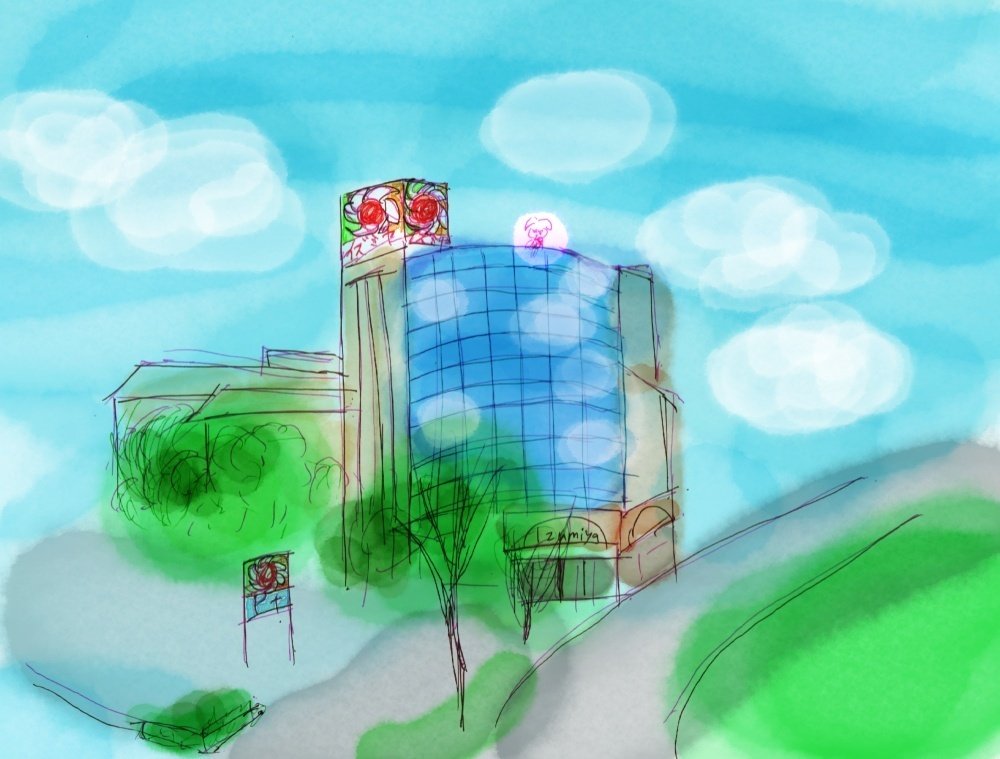 懐古回廊】イズミヤ 若江岩田店＠東大阪市(お絵描き日誌)｜深拍-mihaku-