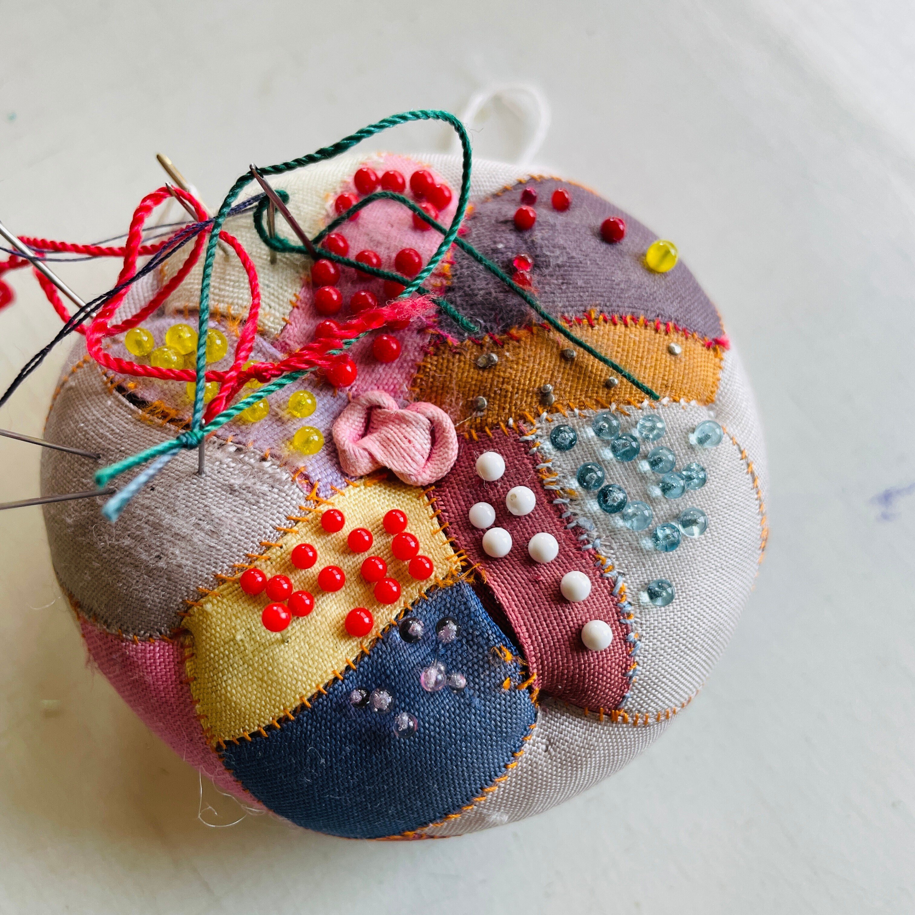 ポジャギ制作過程】ミョンジュの針山 世代交代｜pojagi*sono