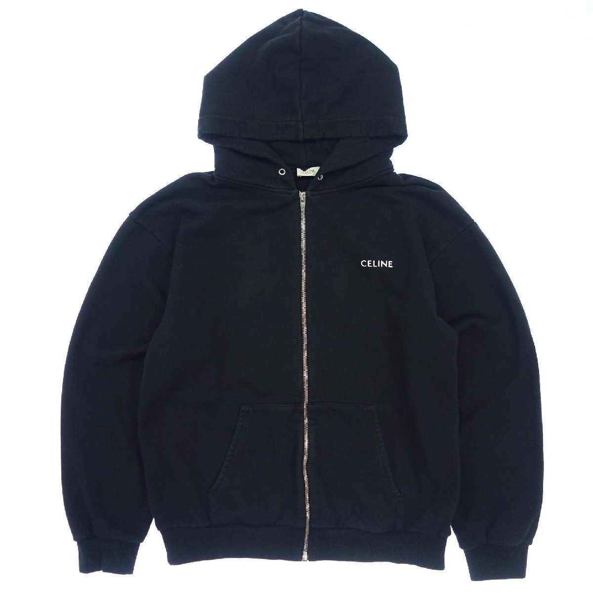 CELINE ブラック ジップアップジャケット　M CELINE ブラック ジップアップジャケット M （国内正規品 新品 M