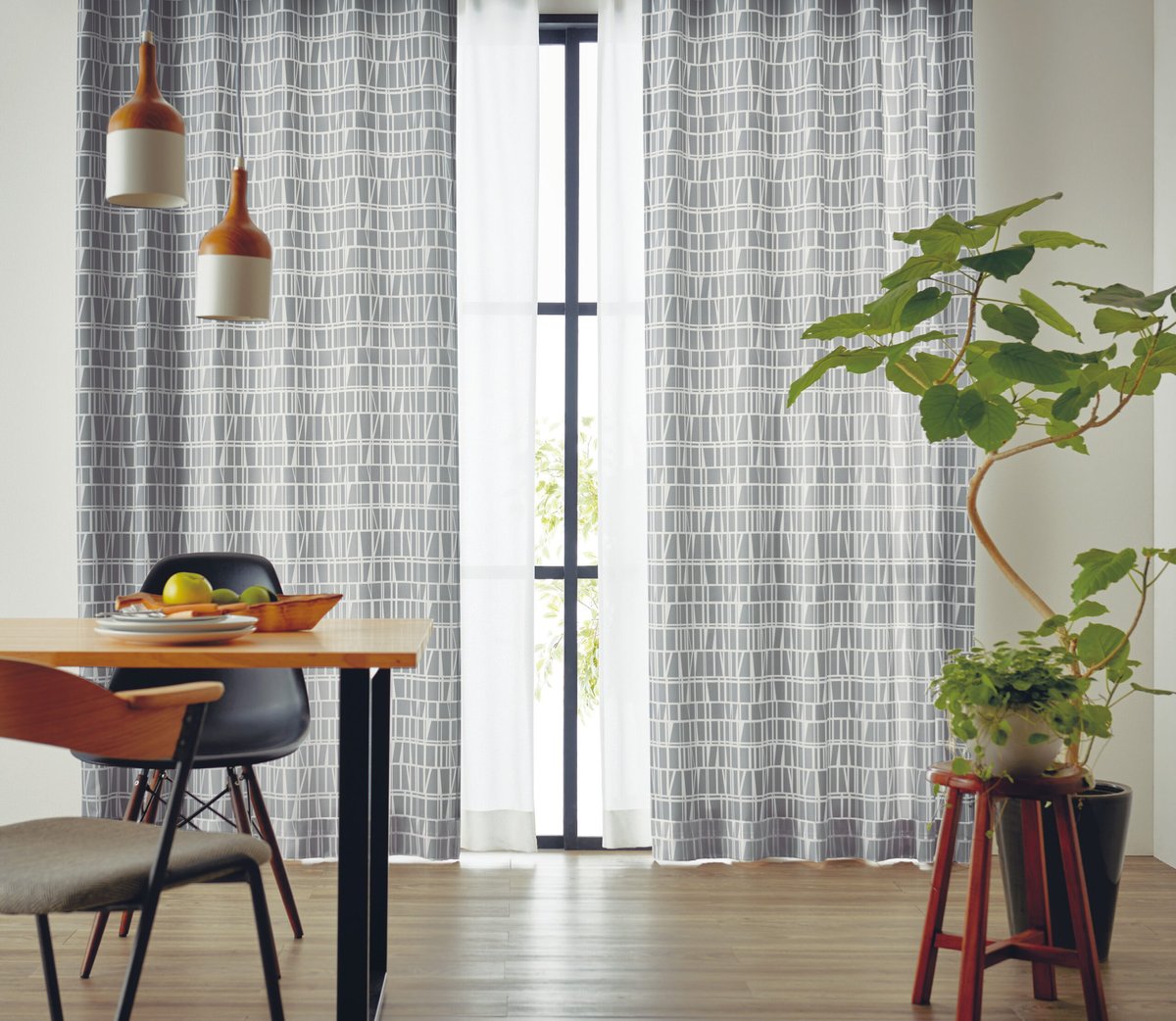 フィンレーソン カーテン1枚 パンダ 北欧