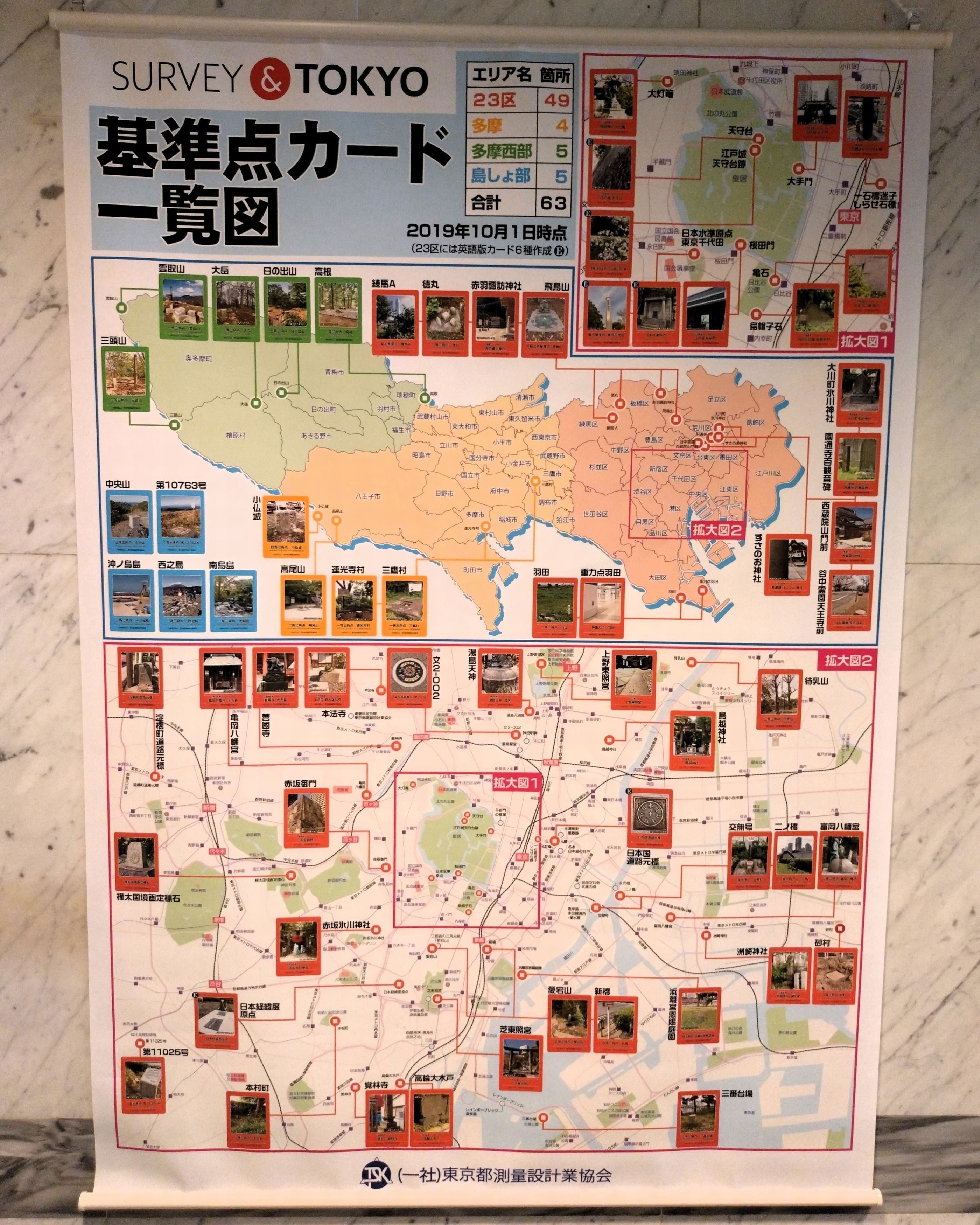 ご当地カード】東京23区を中心に「基準点カード」がありました＼(◎o