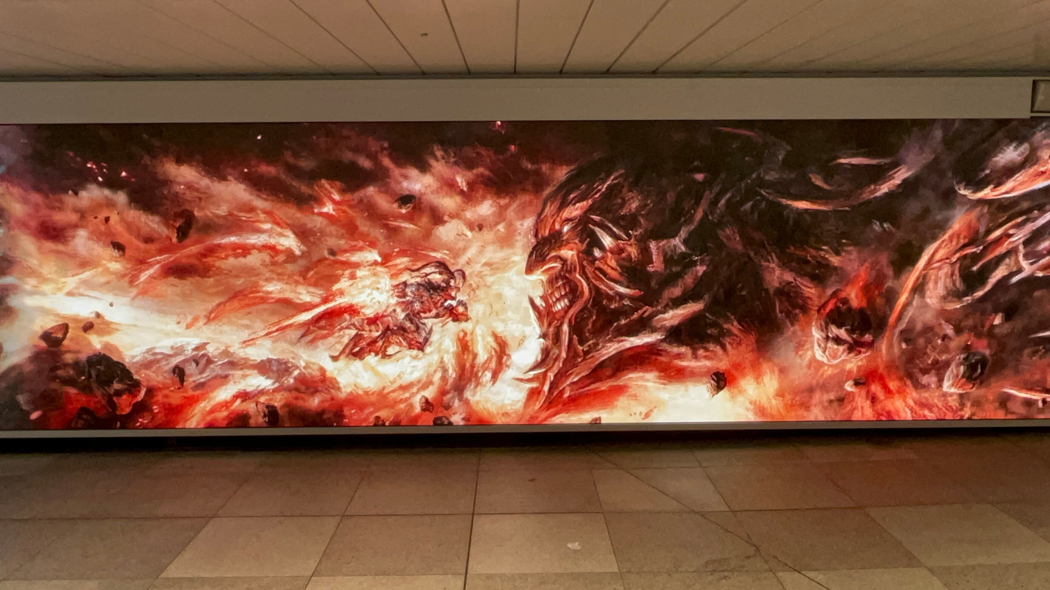 仕事】『FINAL FANTASY ⅩⅥ』サイネージ広告＆TVCM油絵制作｜Nui