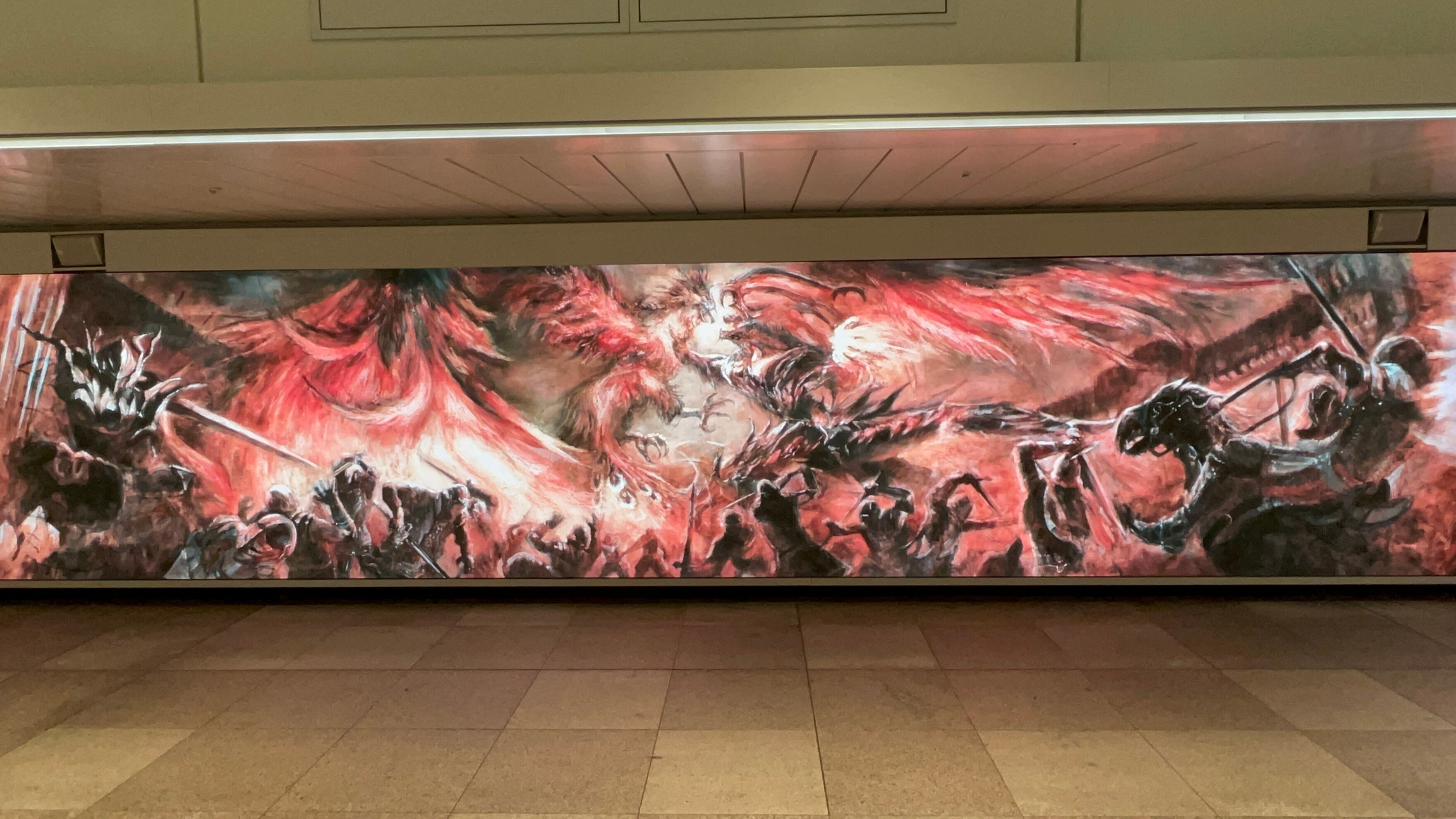 仕事】『FINAL FANTASY ⅩⅥ』サイネージ広告＆TVCM油絵制作｜Nui