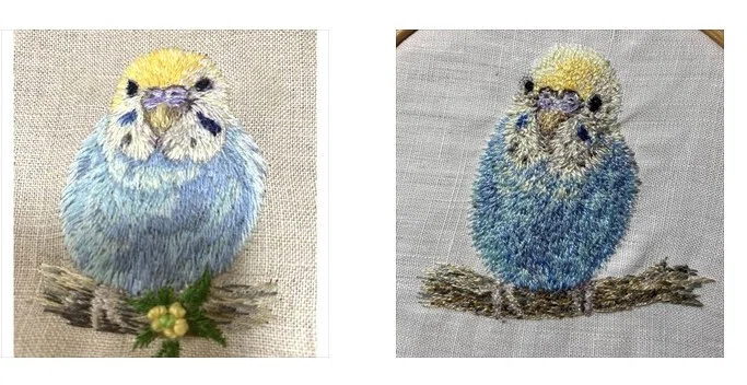 キット刺繍参考例｜hiroko kubota