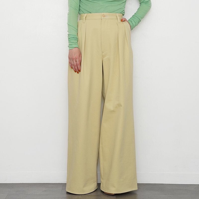 唯一無二の上品チノパン【AURALEE】WASHED HEAVY CHINO WIDE