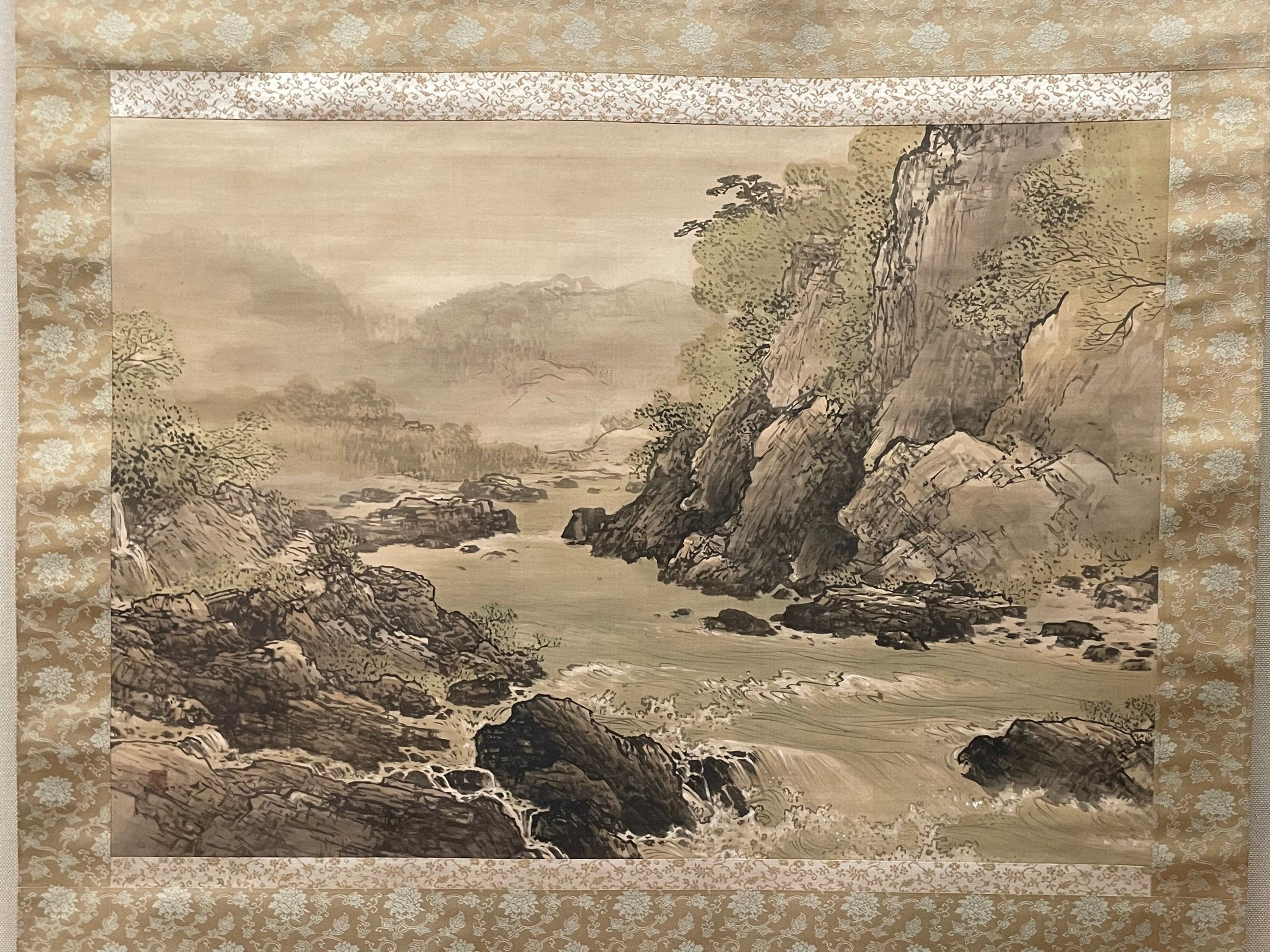 下村観山の大作『鵜（う）』がドドーン！ と展示されています