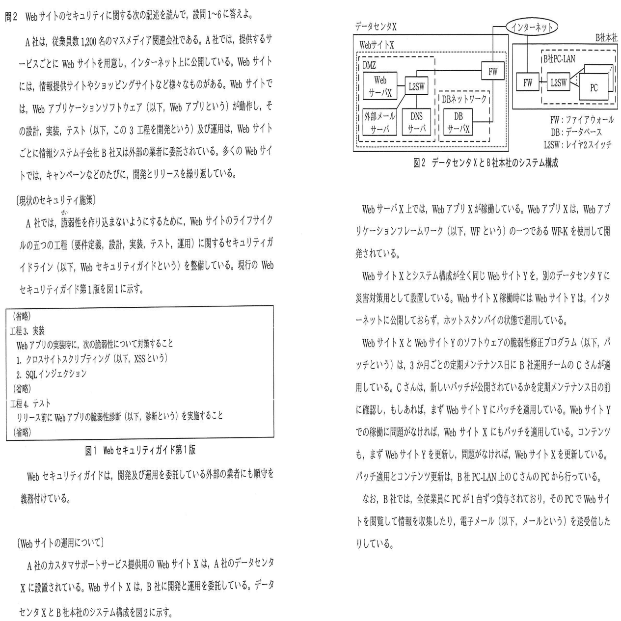 情報処理安全確保支援士2018年(平成30年)春午後2問2(5,874 文字)｜イナ