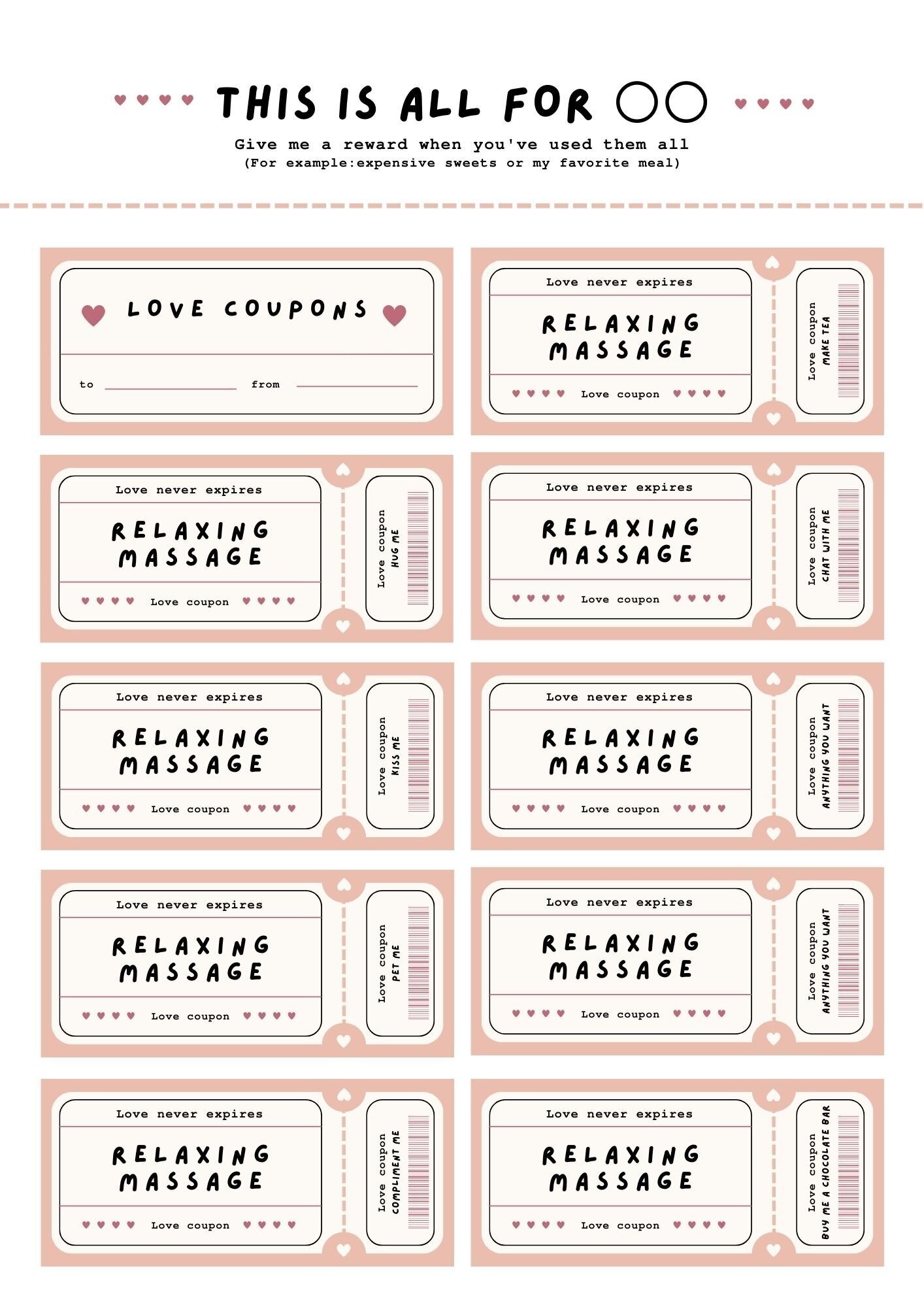 世界にひとつ、大切な人のためだけのクーポン｜Mai🍁いとをかしな日常