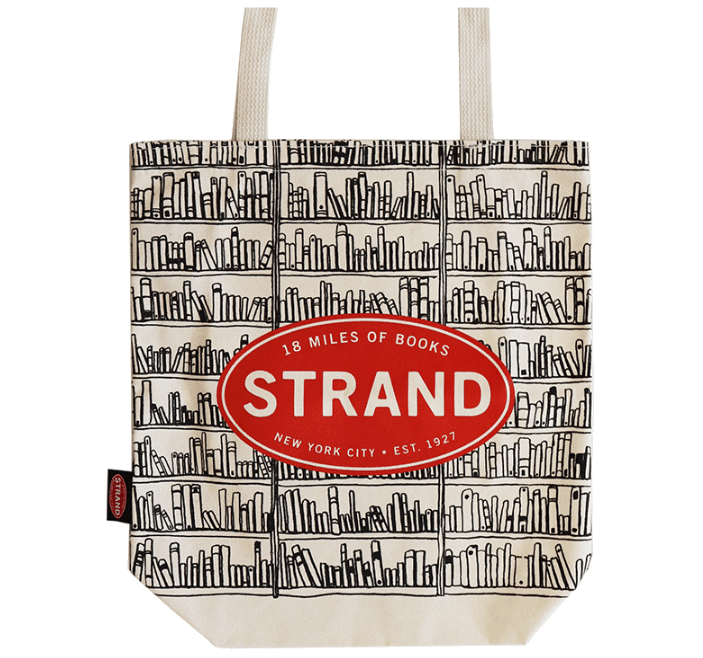 Strand Book Store トートバッグ Strand Book Store 12th and Broadwayトートバッグ 大（黒