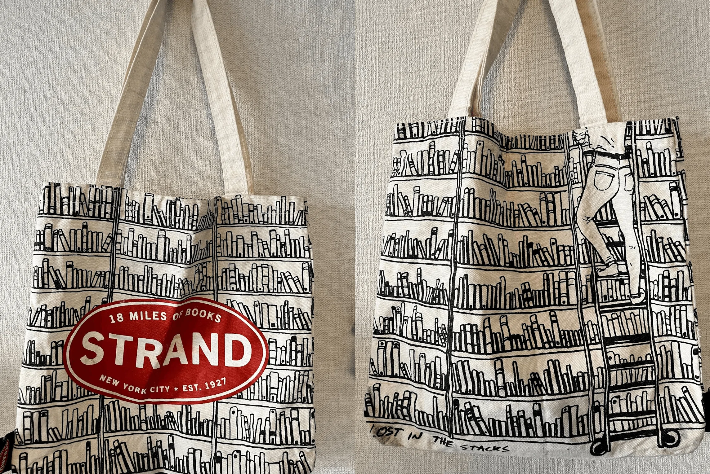 夏のシンプルな服装に彩を！NY老舗書店「Strand Book Store」のトート 