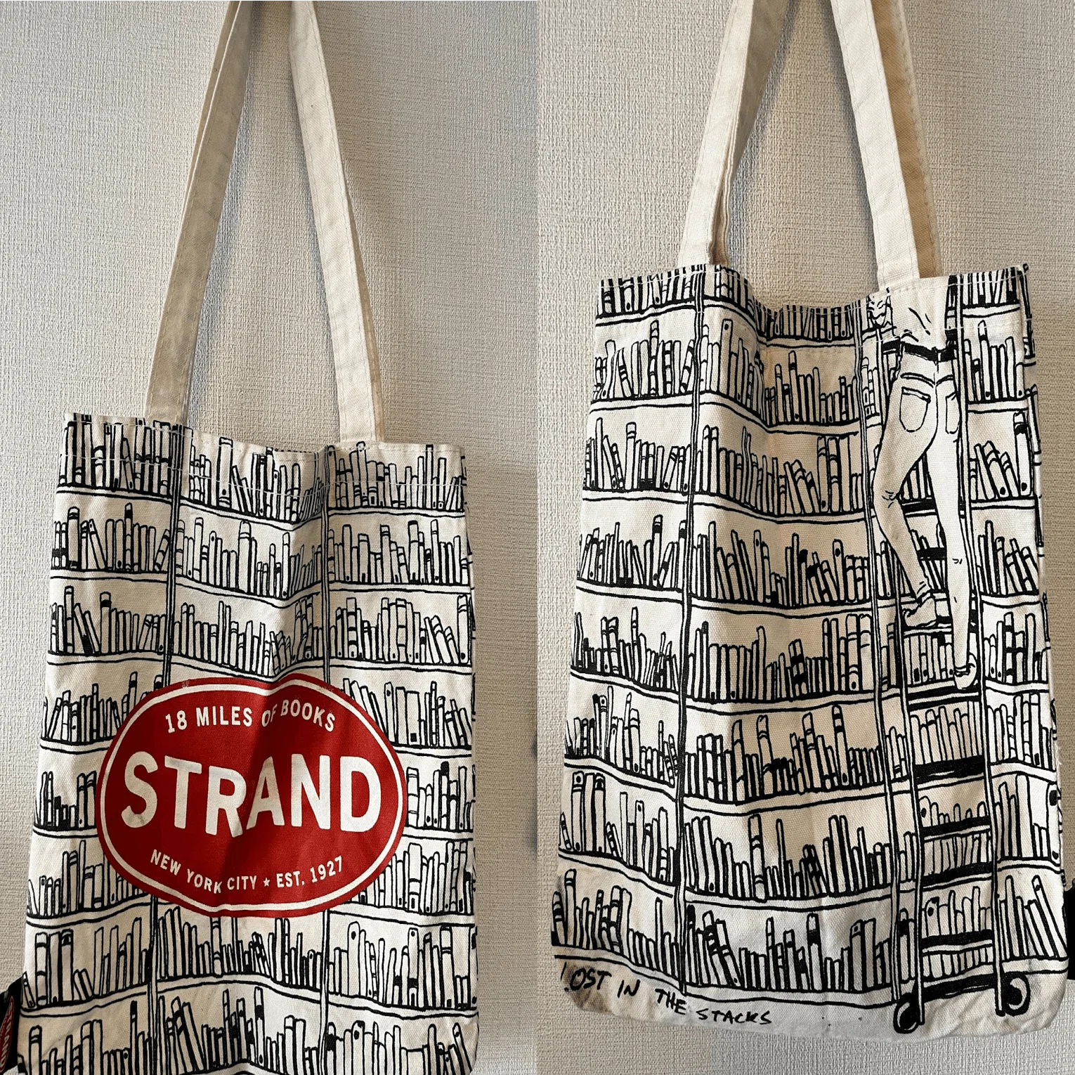 夏のシンプルな服装に彩を！NY老舗書店「Strand Book Store」のトート 
