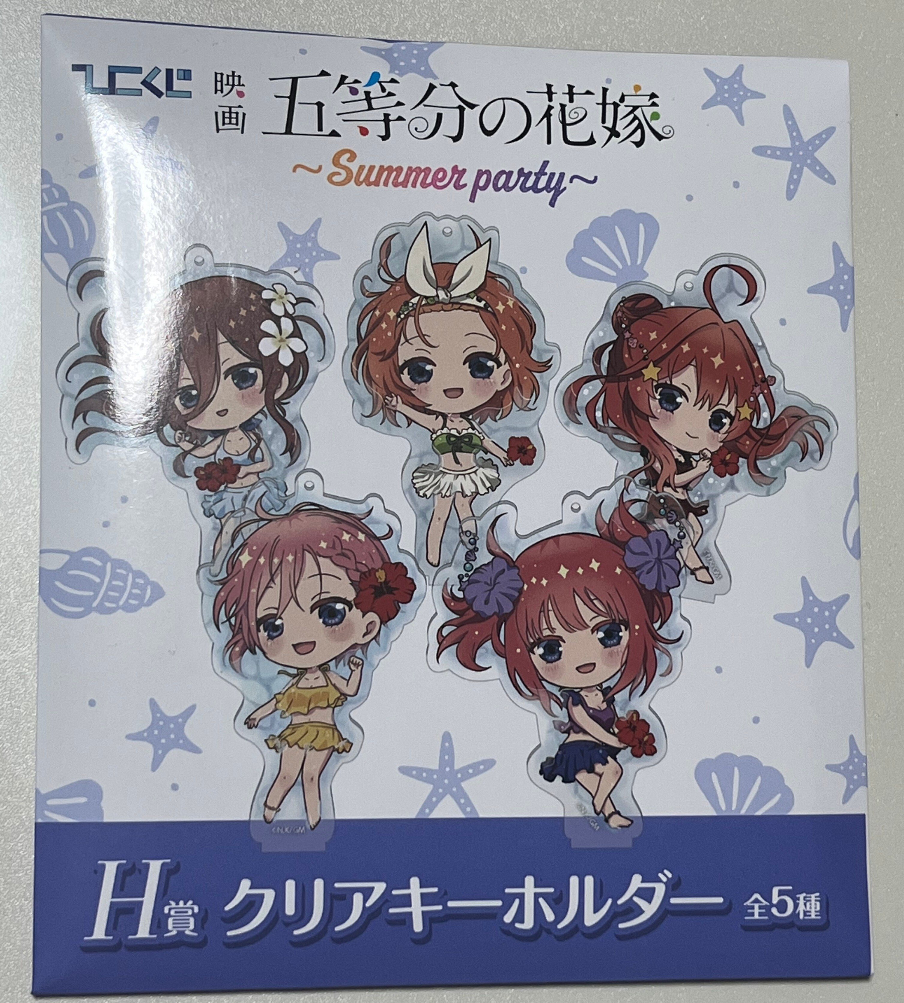 美少女タペストリー五等分の花嫁　ひこくじ　アクリルスタンド　クリアポップスタンド 映画 五等分の花嫁』描き下ろしアート「Summer time」を使用した
