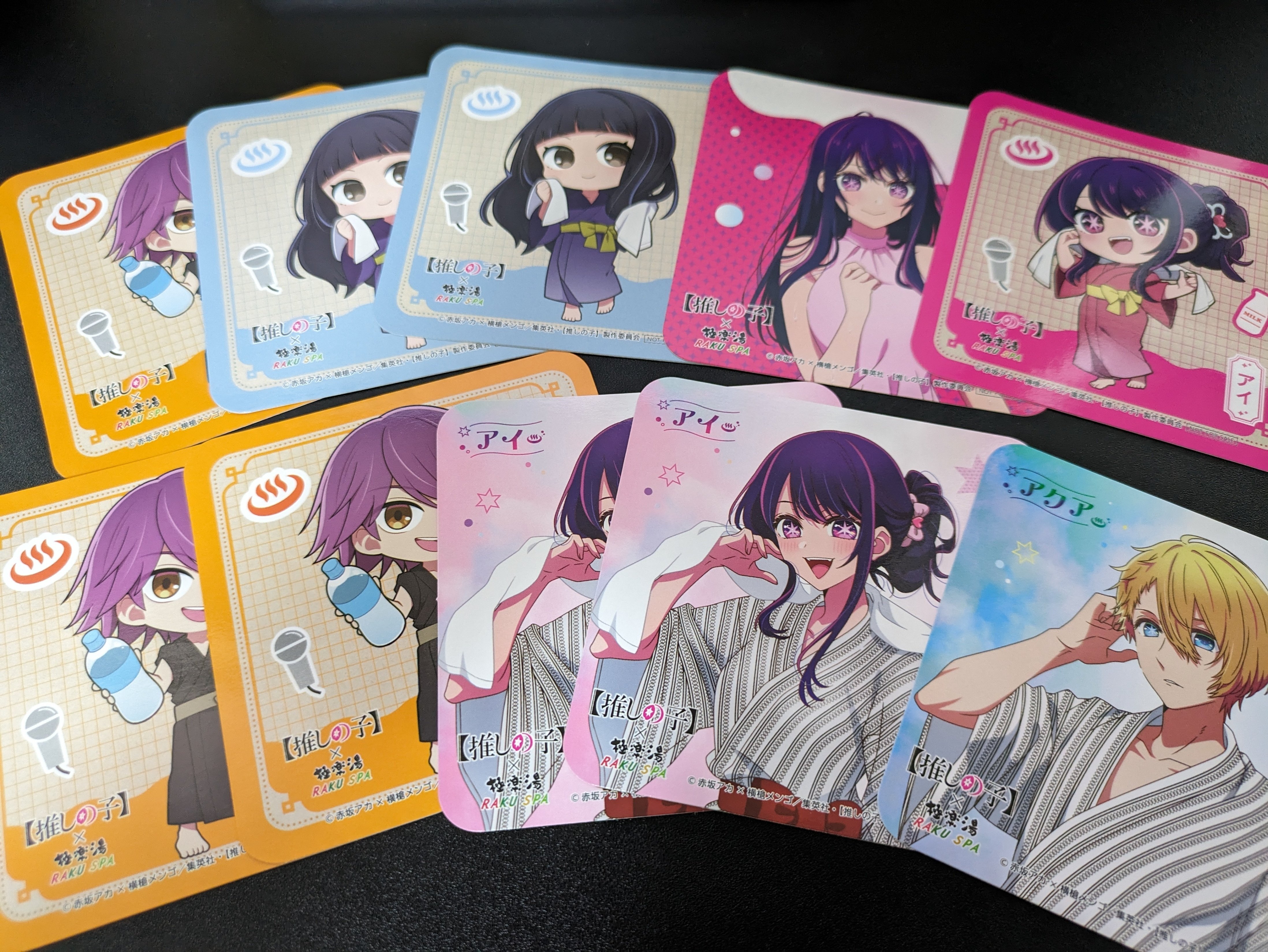 推しの子　極楽湯コラボ　一枚ホロコースター 推しの子】×極楽湯・RAKU SPA(らくスパ)第2弾コラボキャンペーン