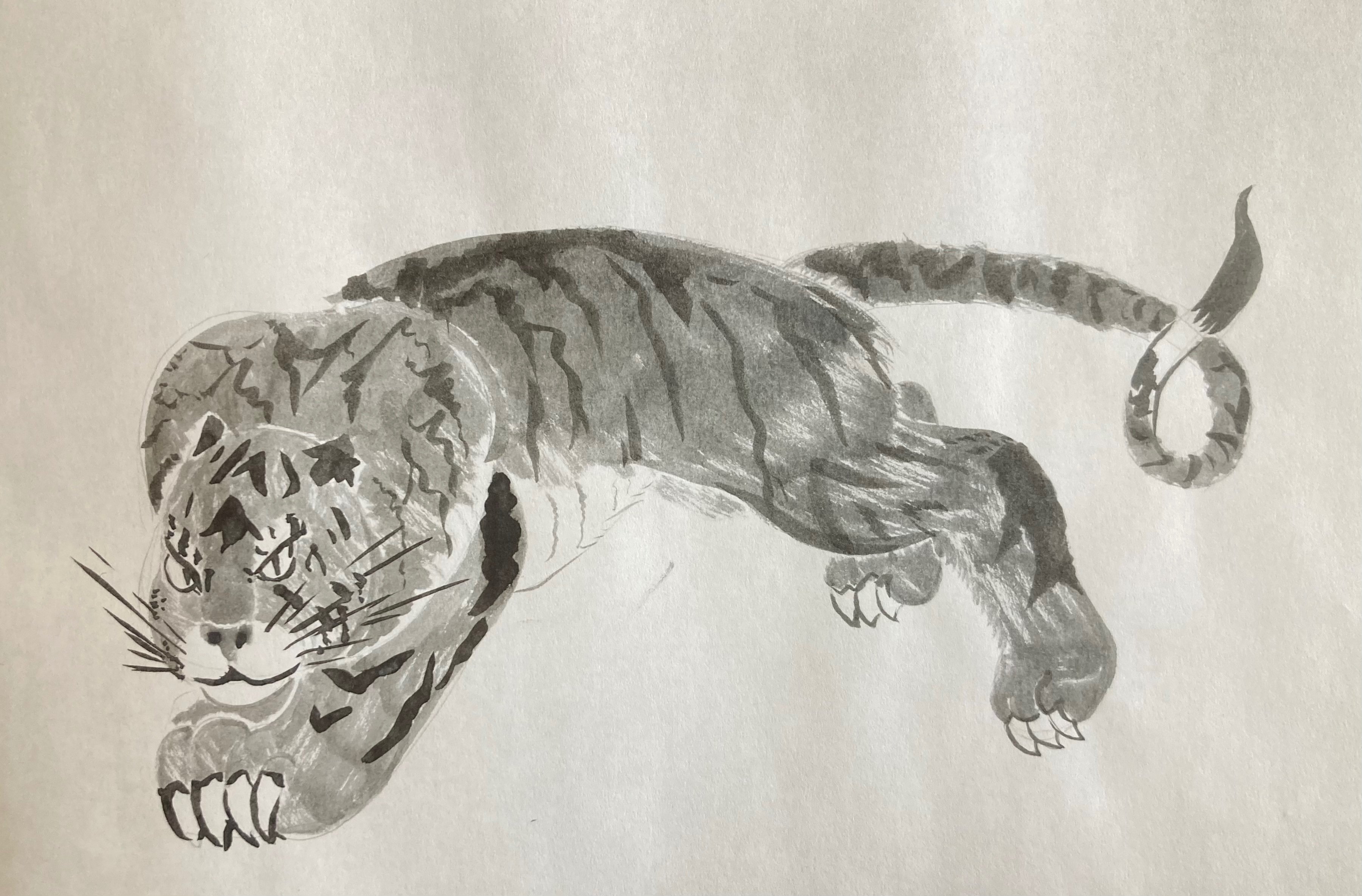 日本の虎の絵〜時代順においかけてみた〜(後編)｜水虎