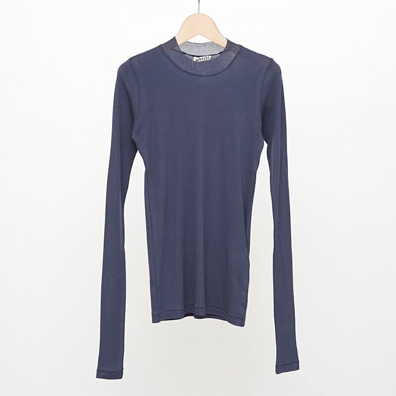 AURALEE】HIGH GAUGE SHEER RIB L/S TEE 新色入荷｜THIRTY' THIRTY'