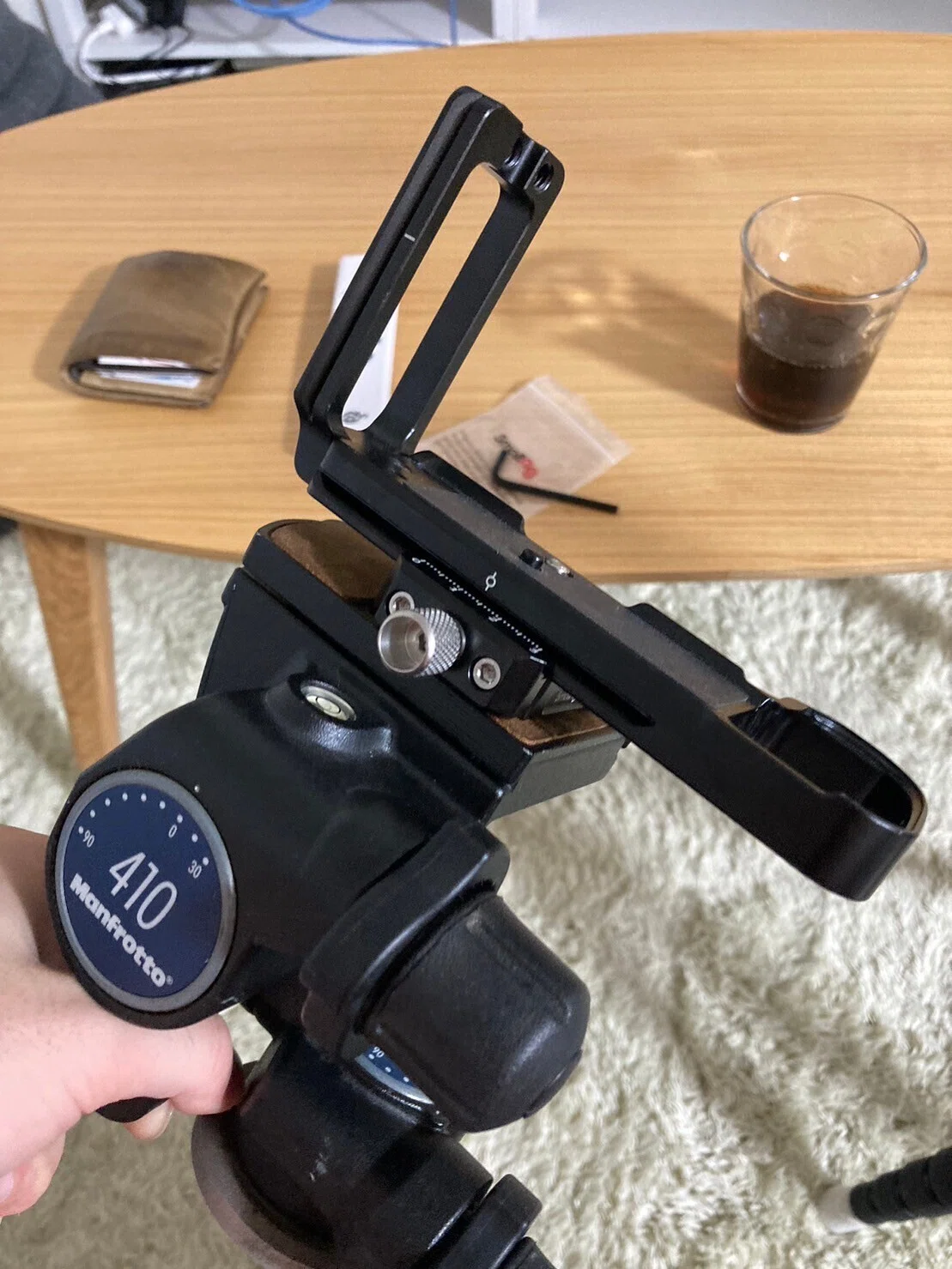 マンフロット Manfrotto ギア付きジュニア雲台410（Manfrottoギア付き 