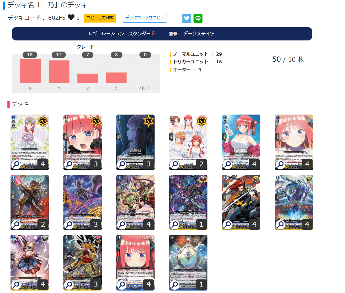 学園祭の思い出「中野二乃」の場合【EXC】{D-BT12/EX18}《ダーク