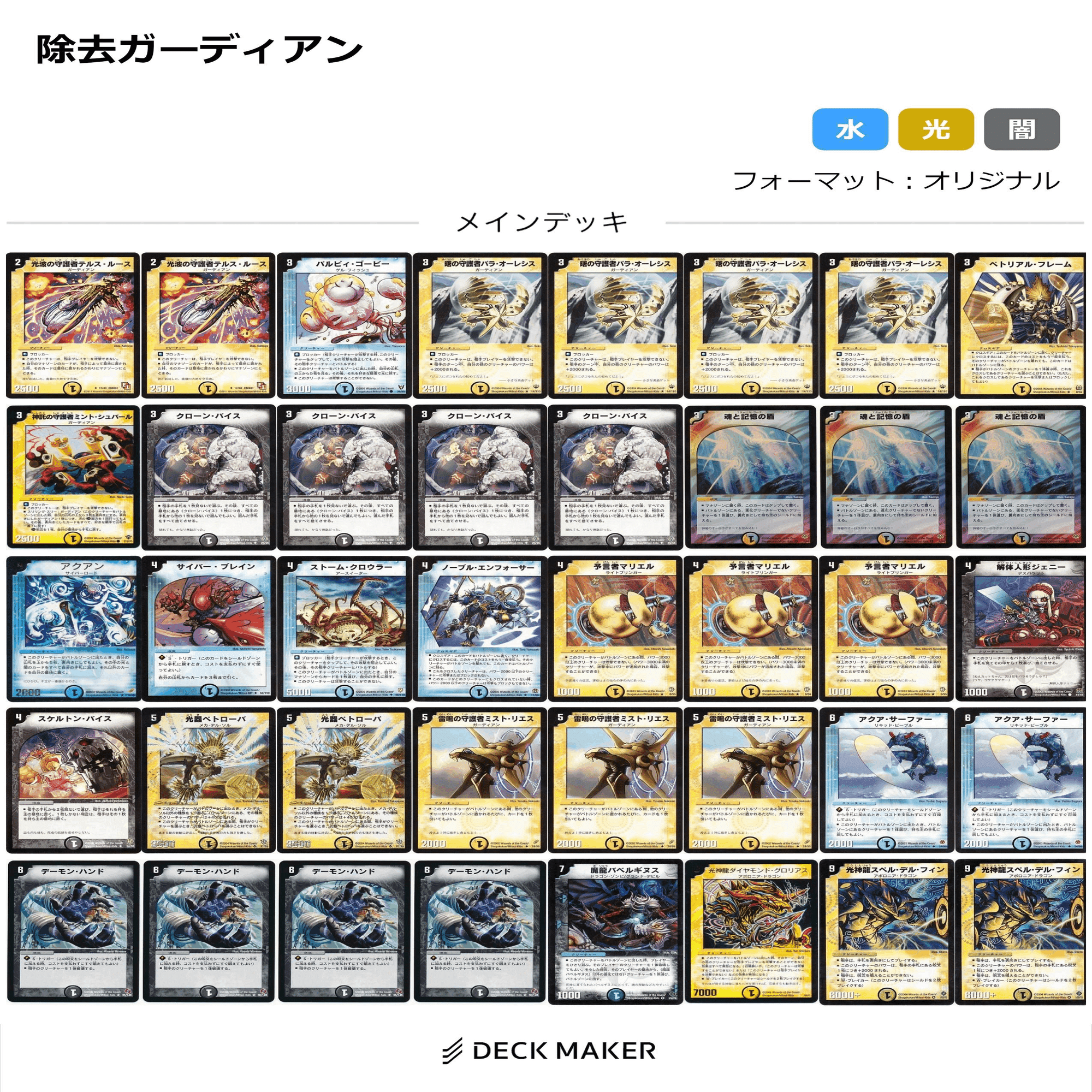あの頃のデュエマ デッキリスト｜丁寧