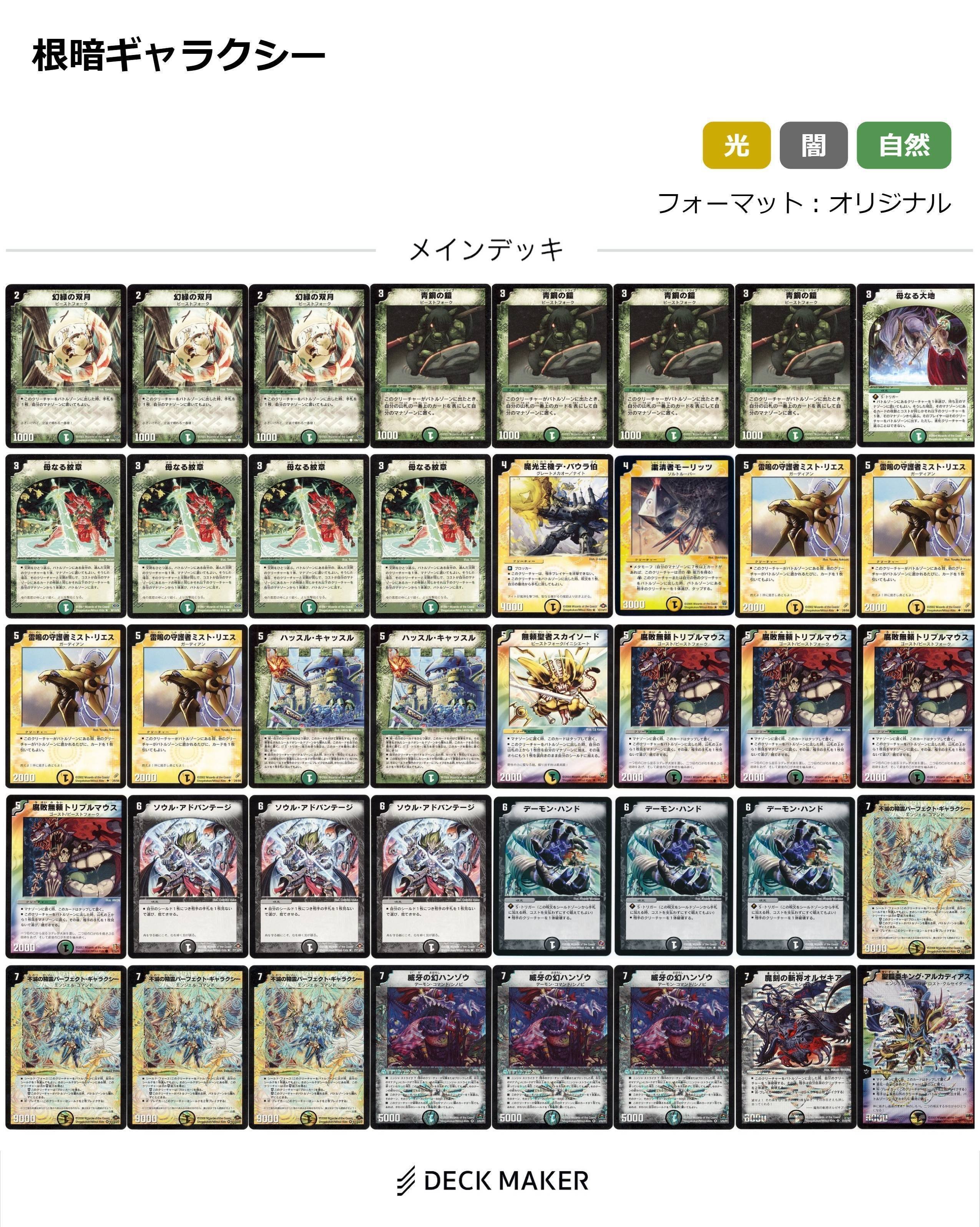 あの頃のデュエマ デッキリスト｜丁寧