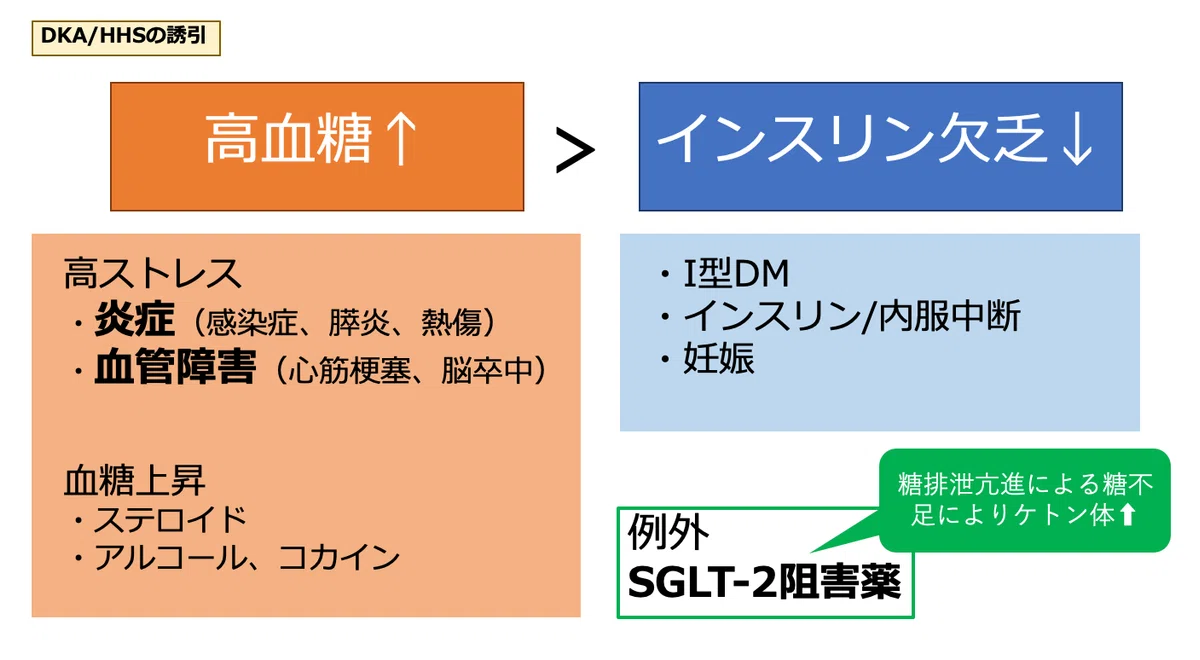 DKA（糖尿病性ケトアシドーシス）とHHS（高浸透圧高血糖症候群）のマネジメント｜Gajumaruのメディカルワークアウト